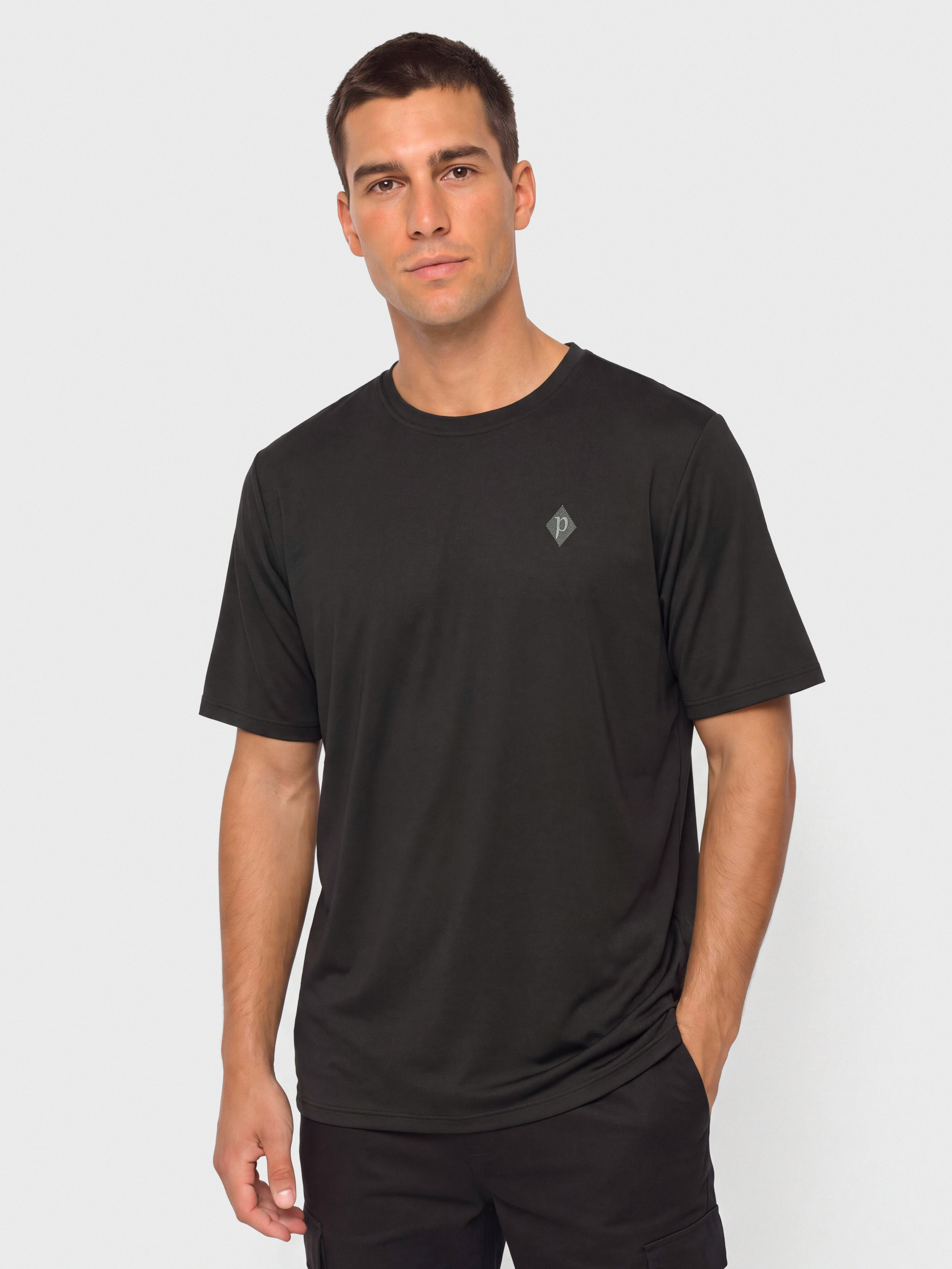 Patagonia T-Shirt Cap Cool Daily Hut Tripper (black)