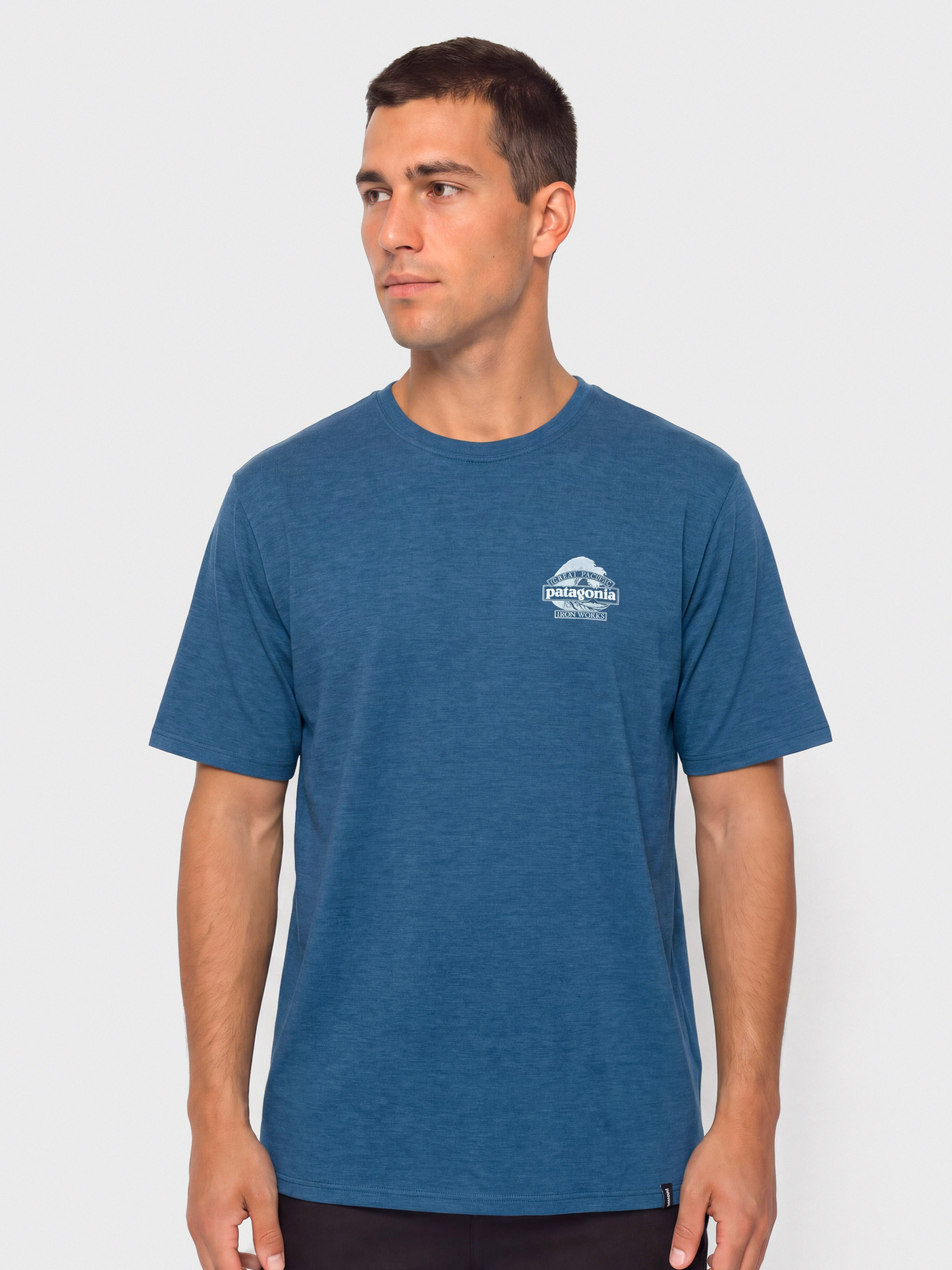 Patagonia Cap Cool Daily Great Waves T-Shirt (clement blue light clement blue x dye)