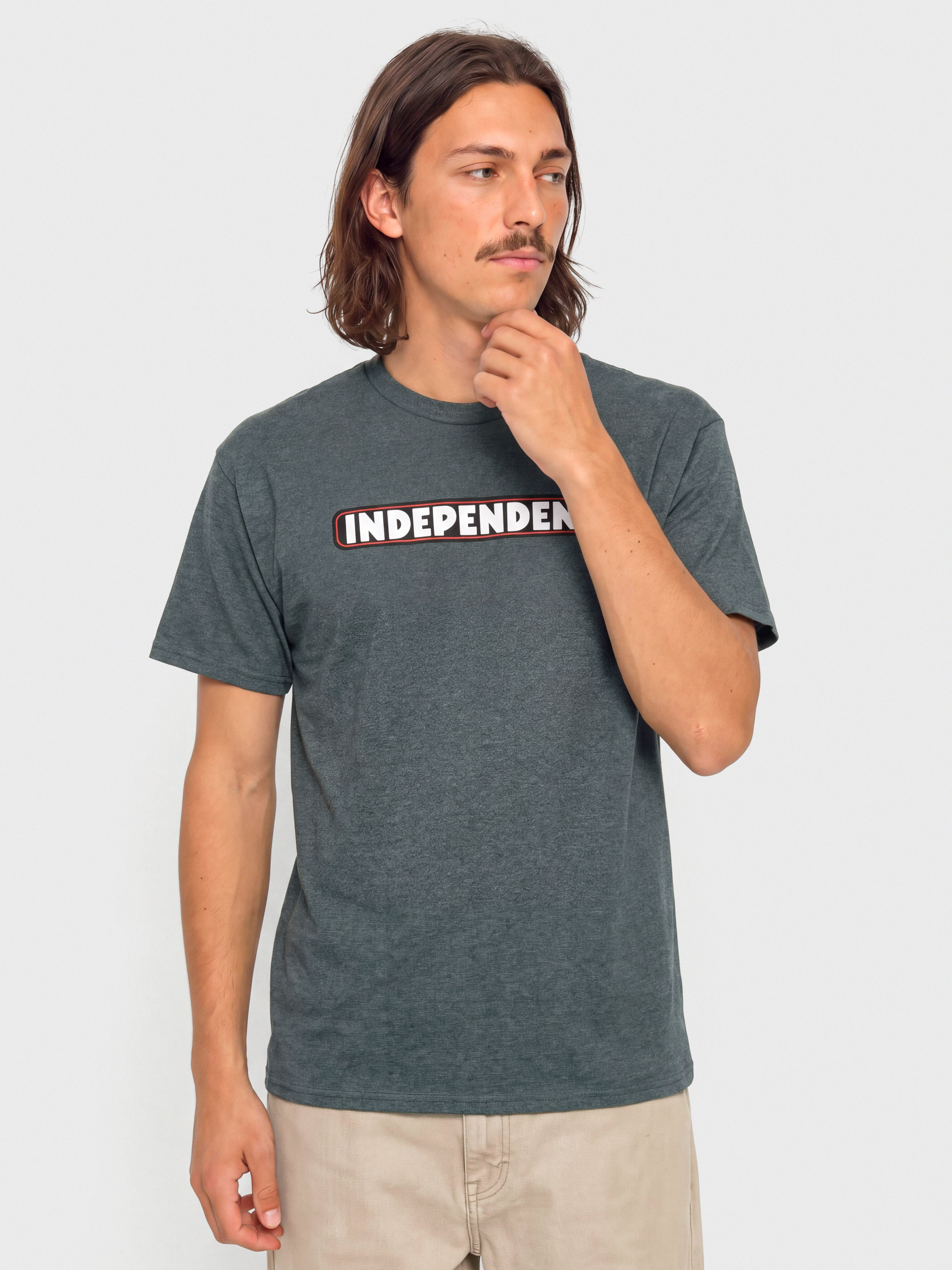 Independent T-Shirt Bar Logo (dk hthr)