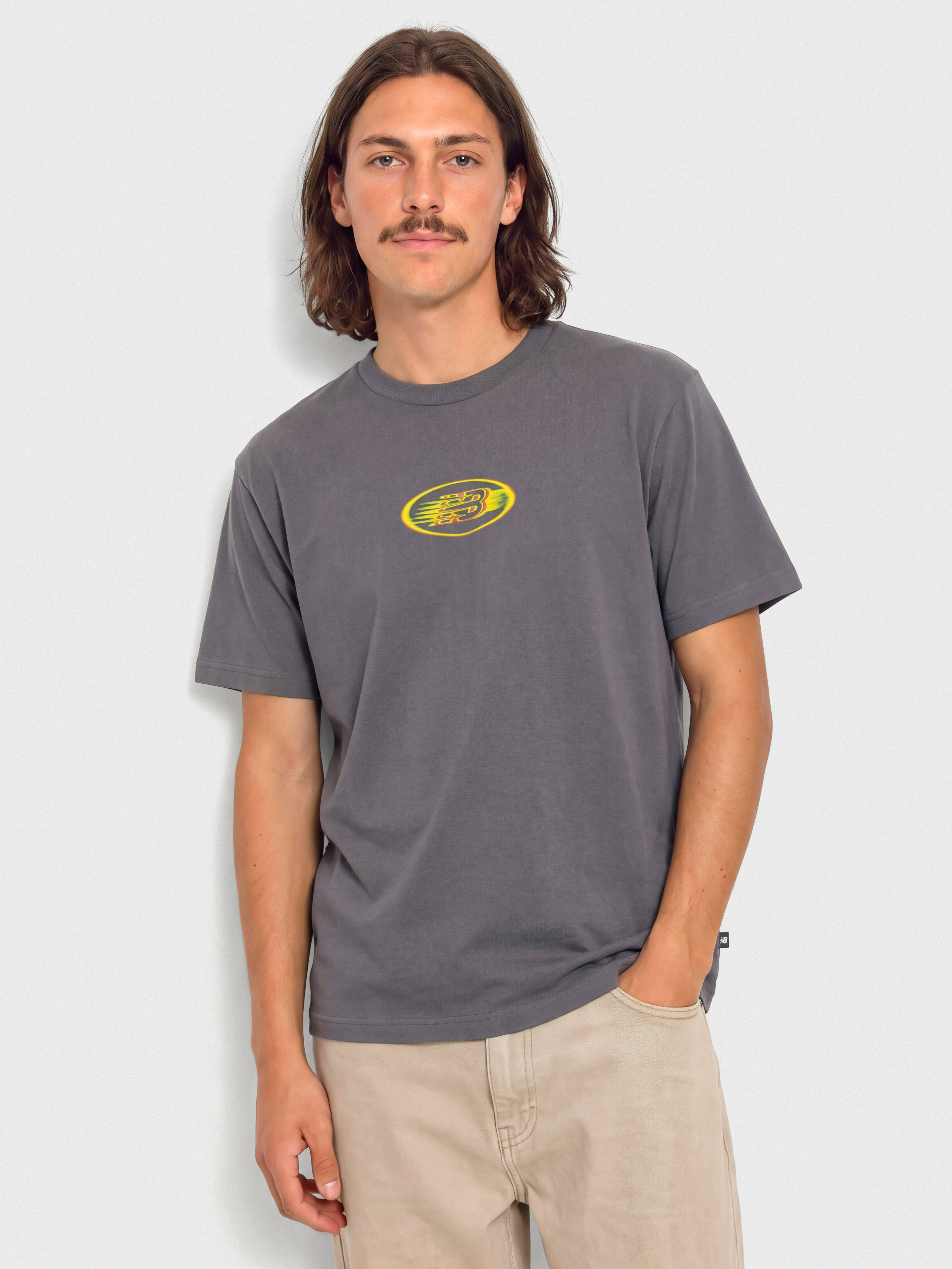 New Balance Heat Map Brand T-Shirt (neptune grey)