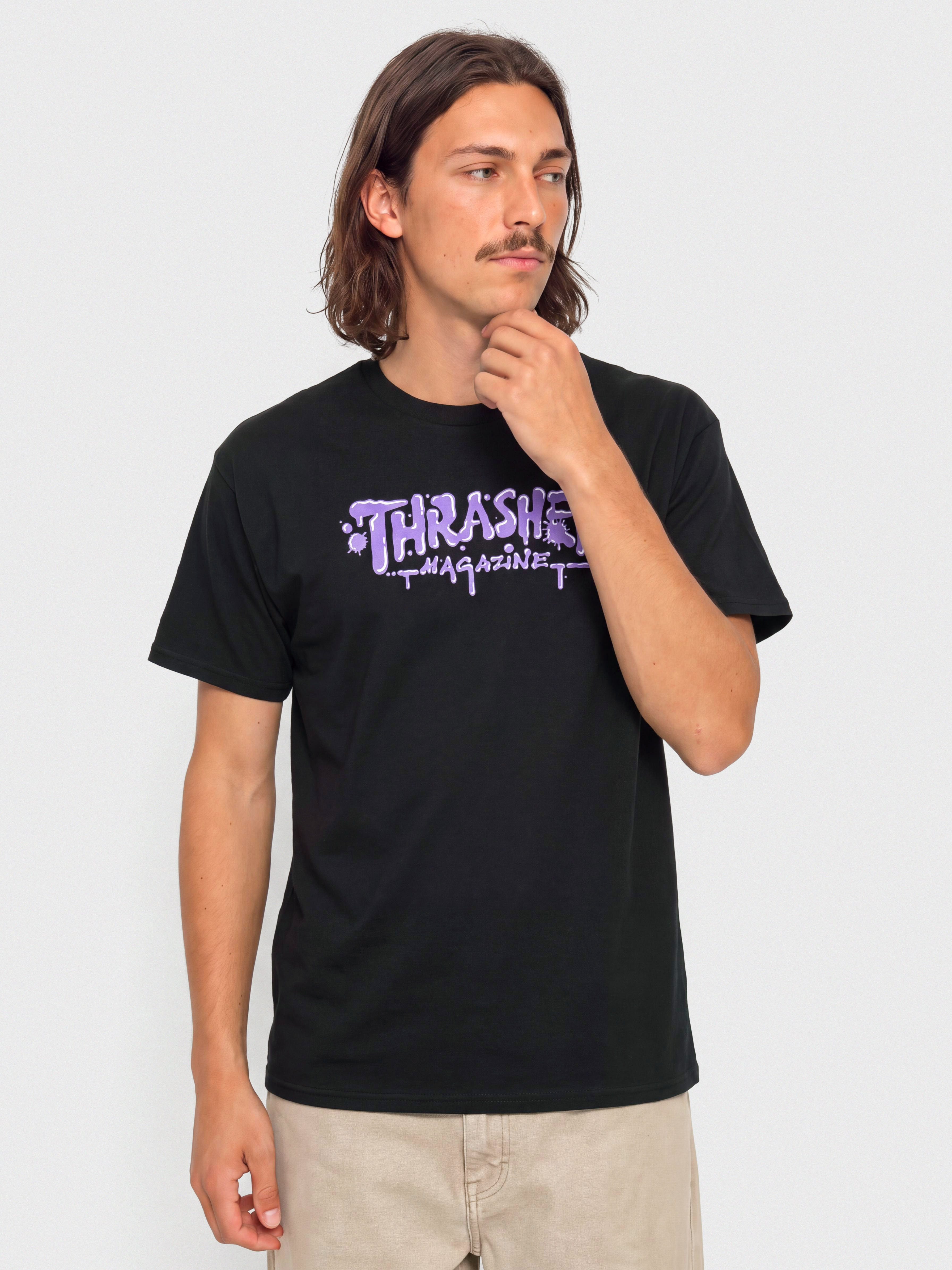 Thrasher Godzilla Flame T-shirt - black (black)