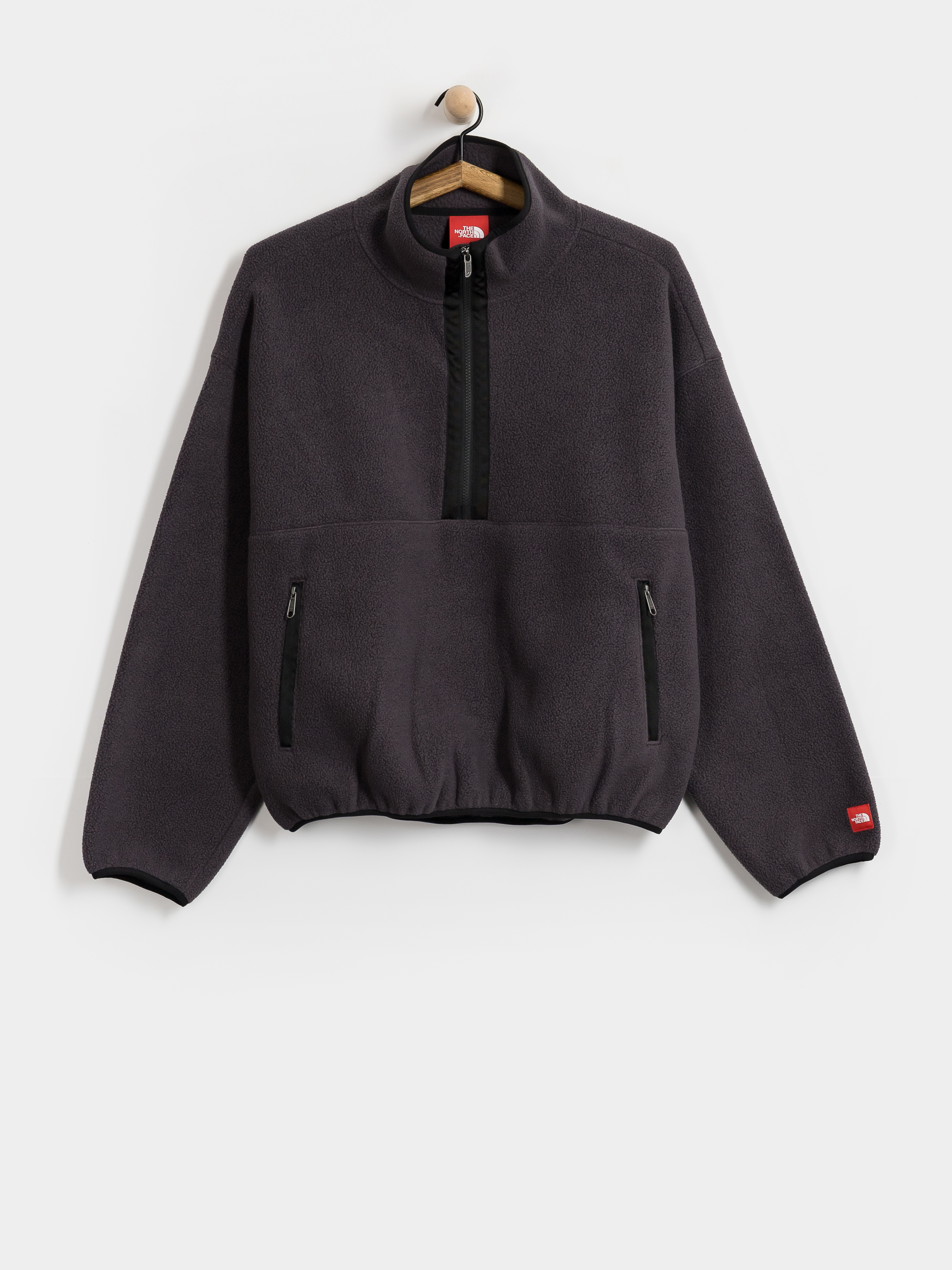 Mens The North Face Red Box 1/2 Zip Fleece  (obsidian)