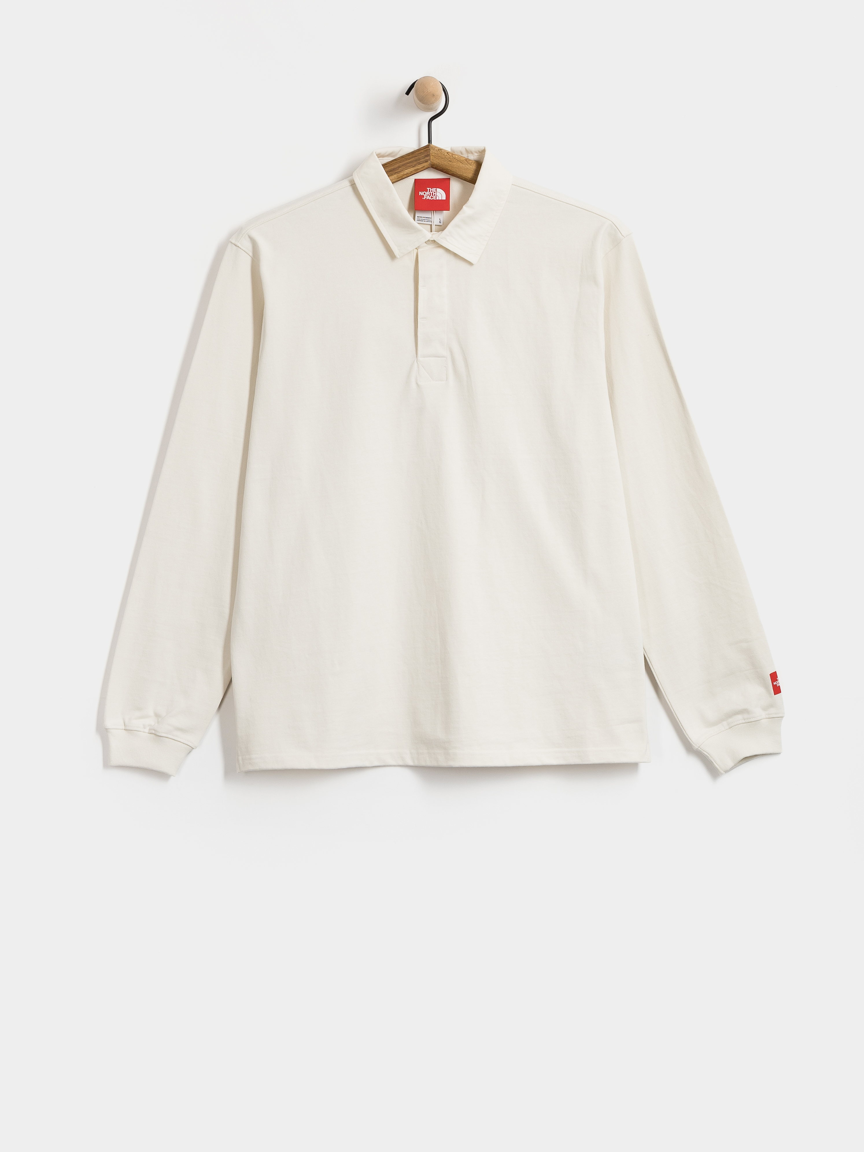The North Face Red Box Rugby Longsleeve (white dune)
