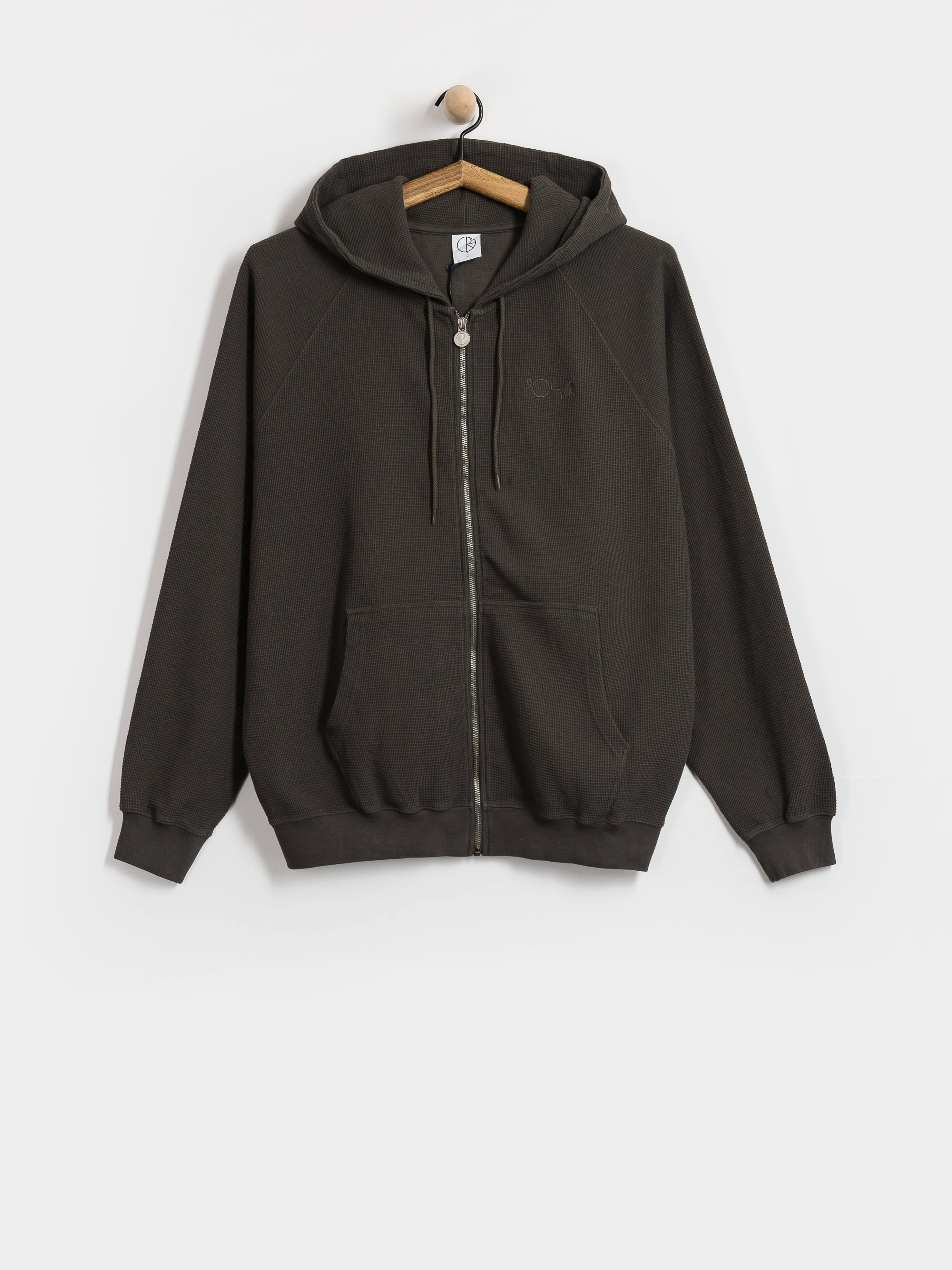 Polar Skate Waffle ZHD Hoodie (dirty black)