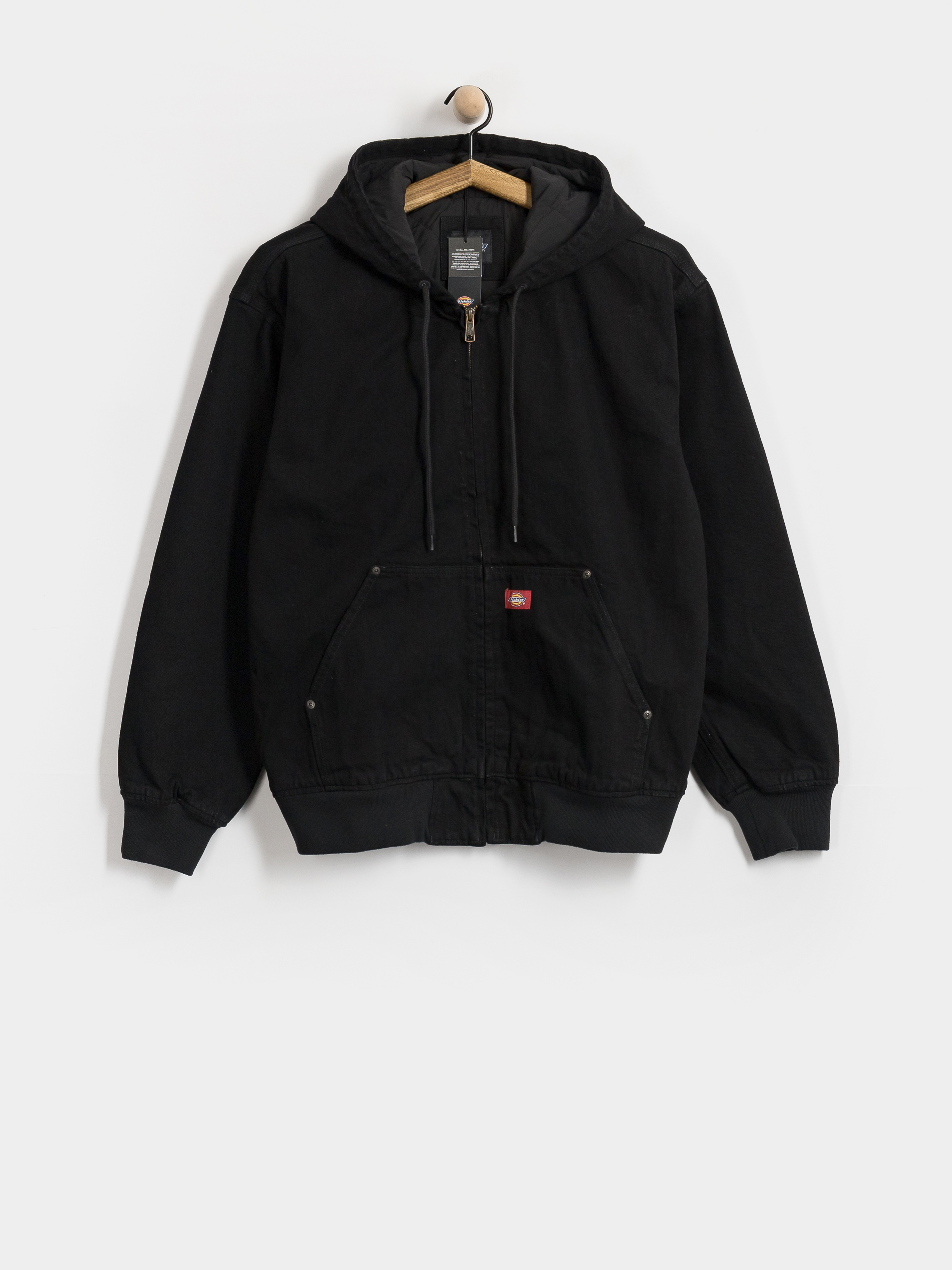 Dickies Hilham Lined Denim Hooded Bomber Jacket (black)