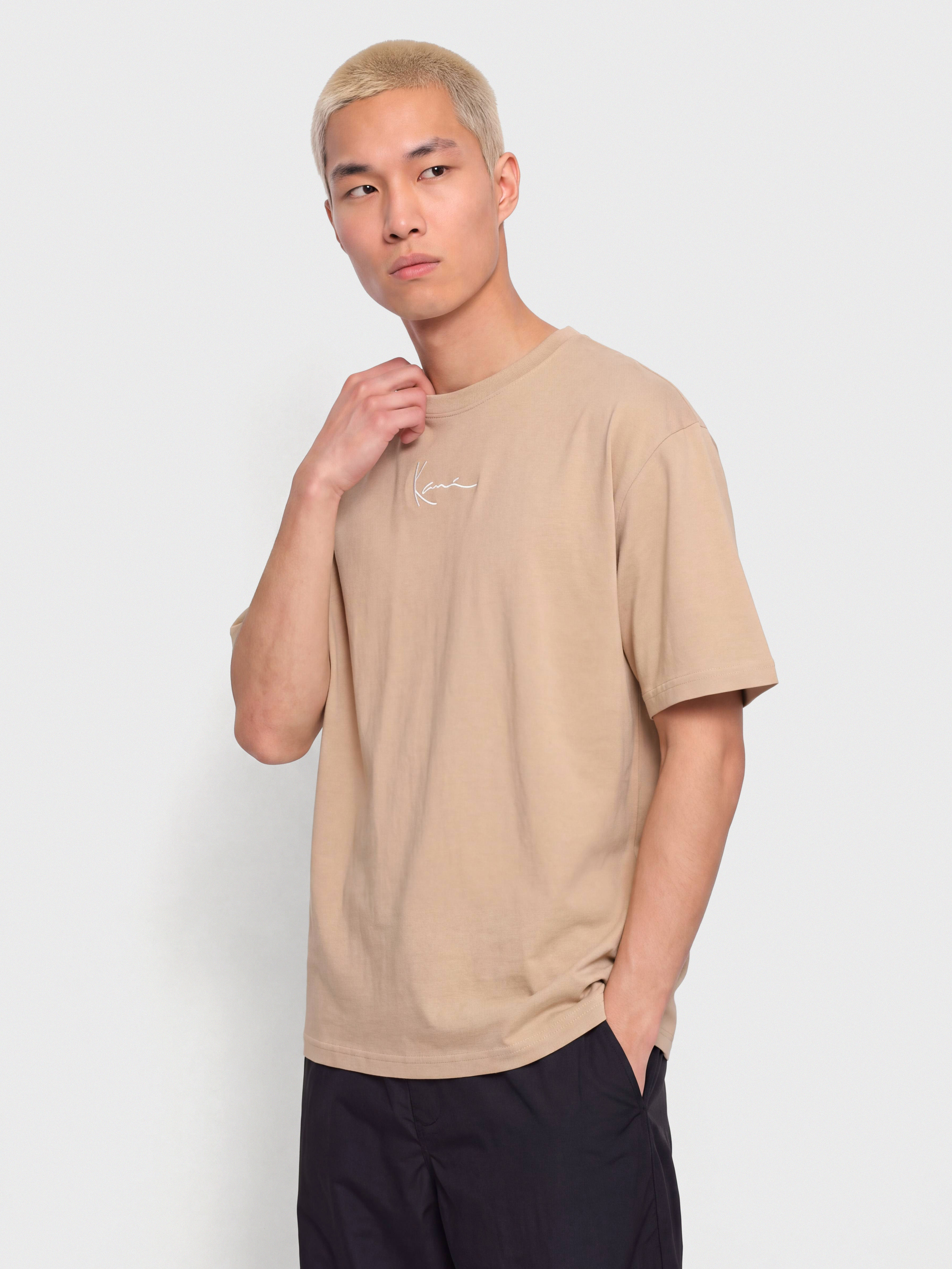 Karl Kani T-Shirt Small Signature Essential (taupe)