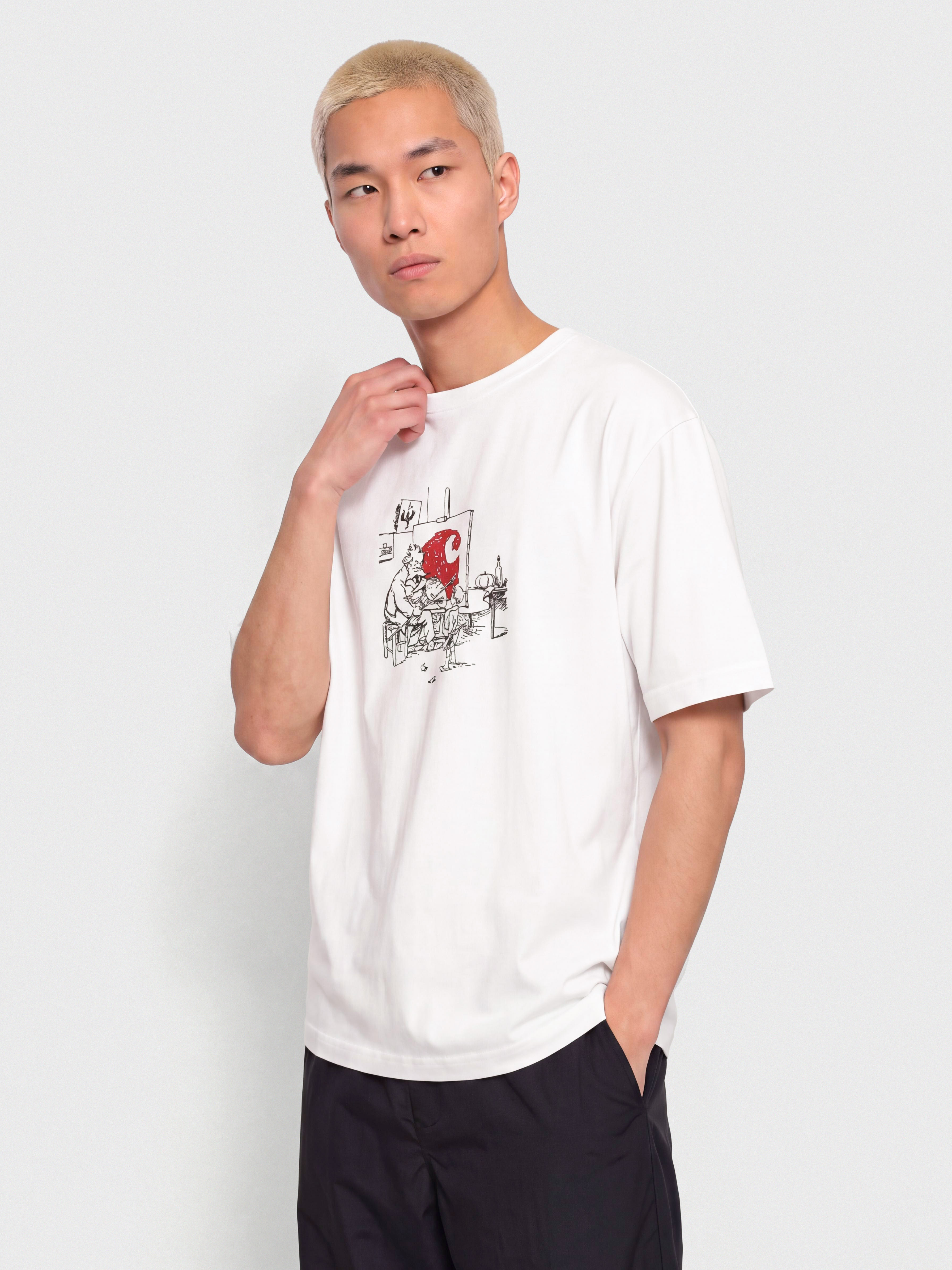 Carhartt WIP T-Shirt Old Painter (white)