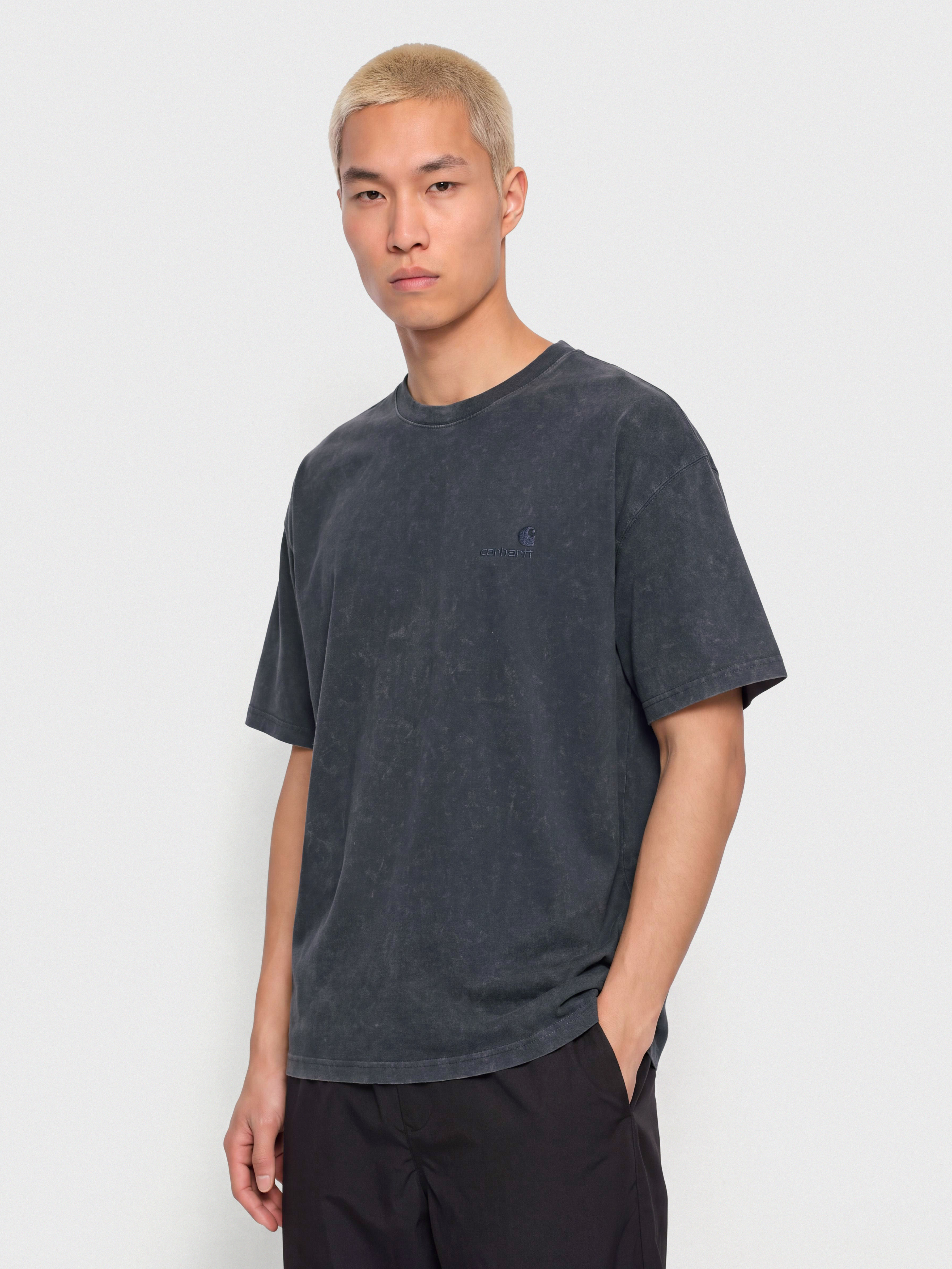 Carhartt WIP Lambert T-Shirt (dark navy/moon wash)
