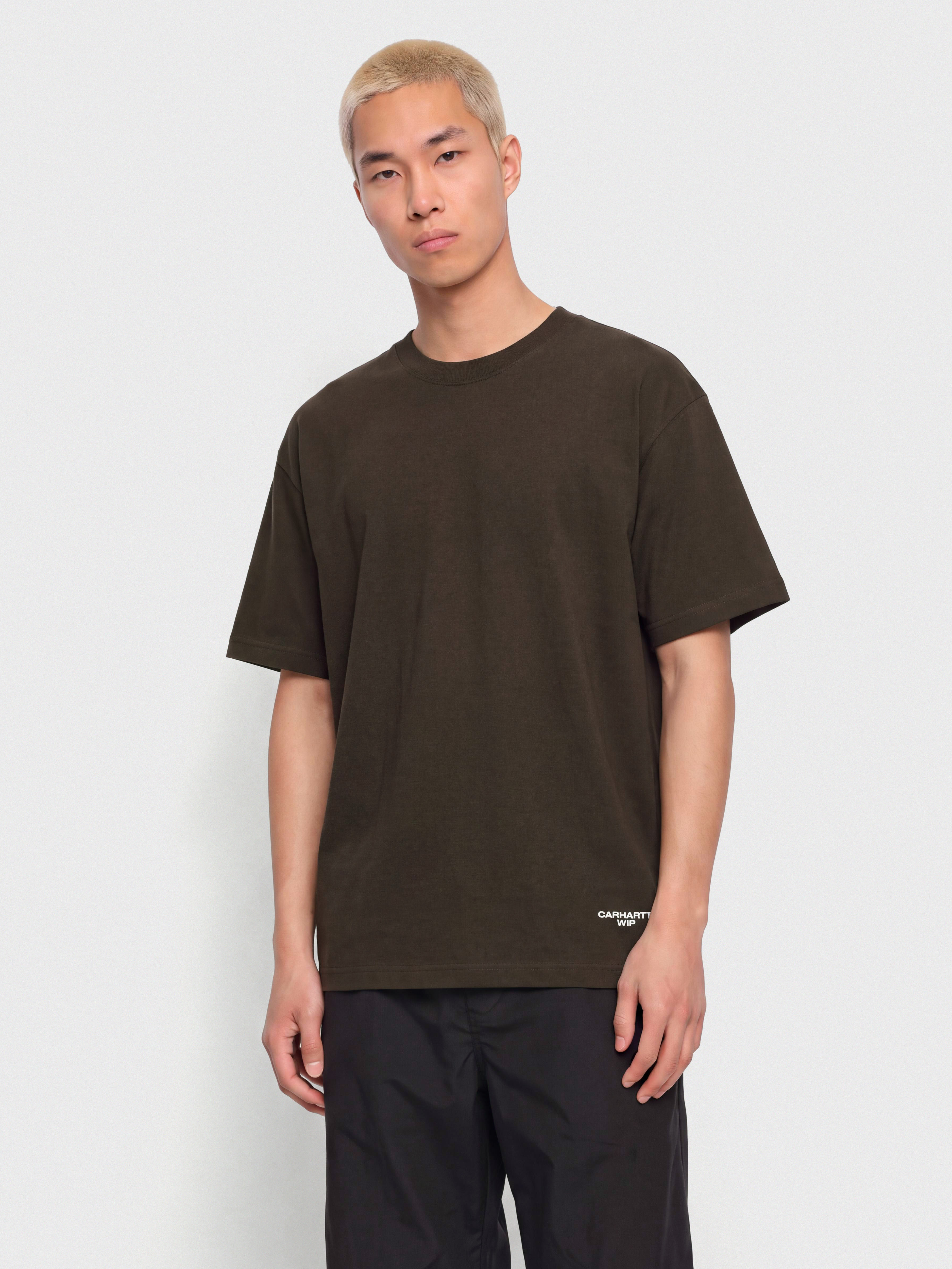 Carhartt WIP Chapter Script T-Shirt (tobacco/white)