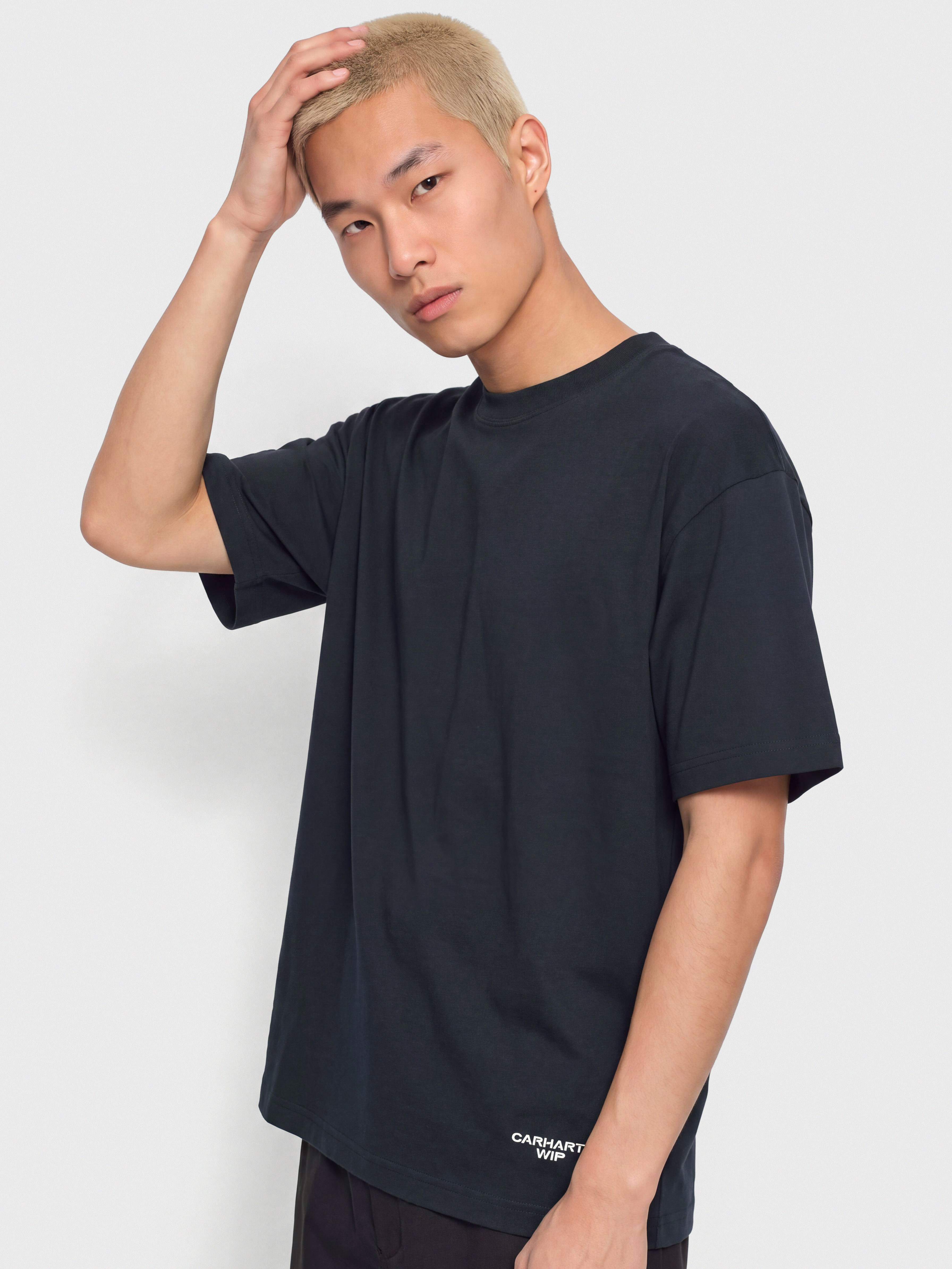 Carhartt WIP Chapter Script T-Shirt (dark navy/white)