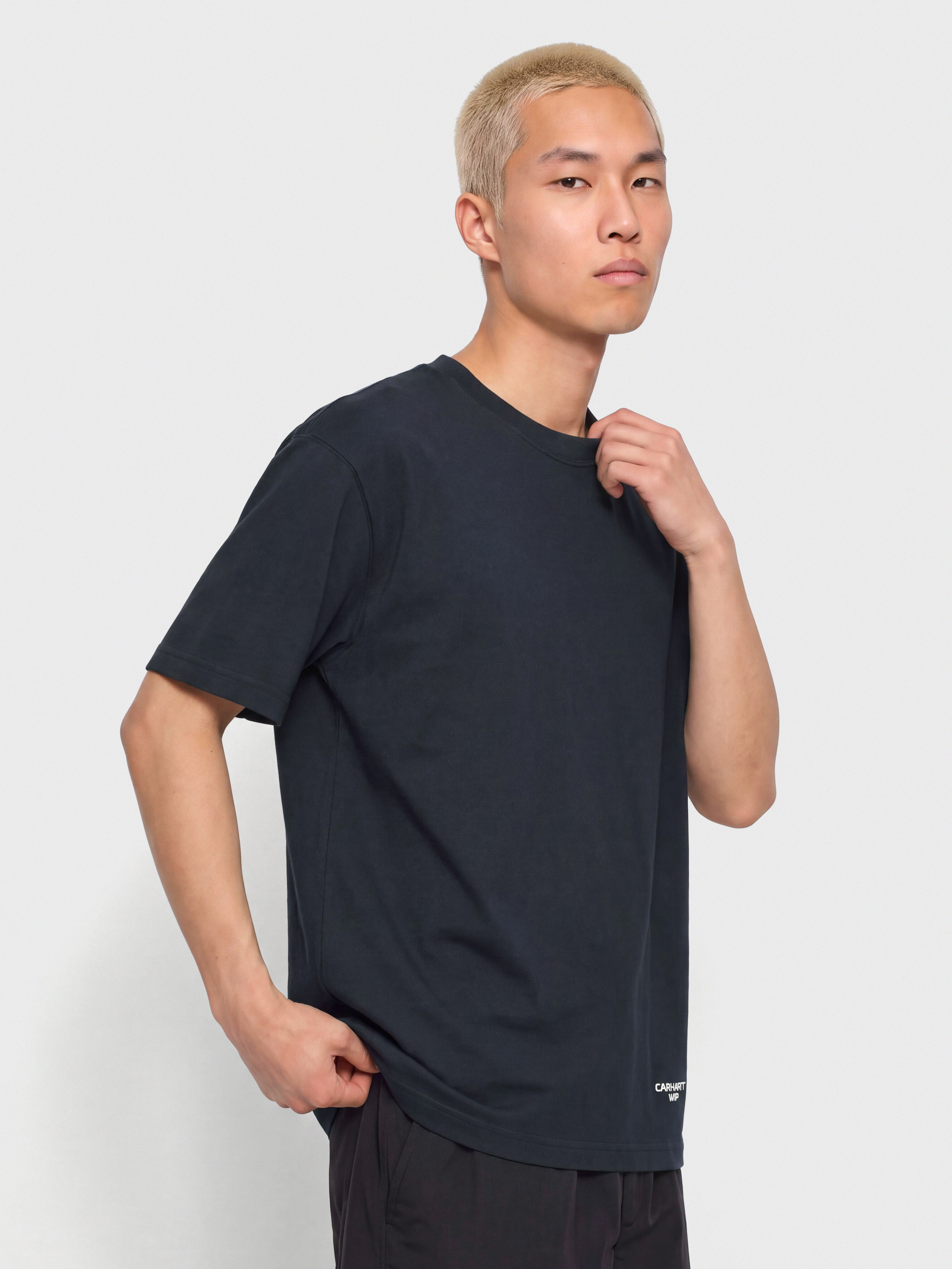 Carhartt WIP Chapter Script T-Shirt (dark navy/white)