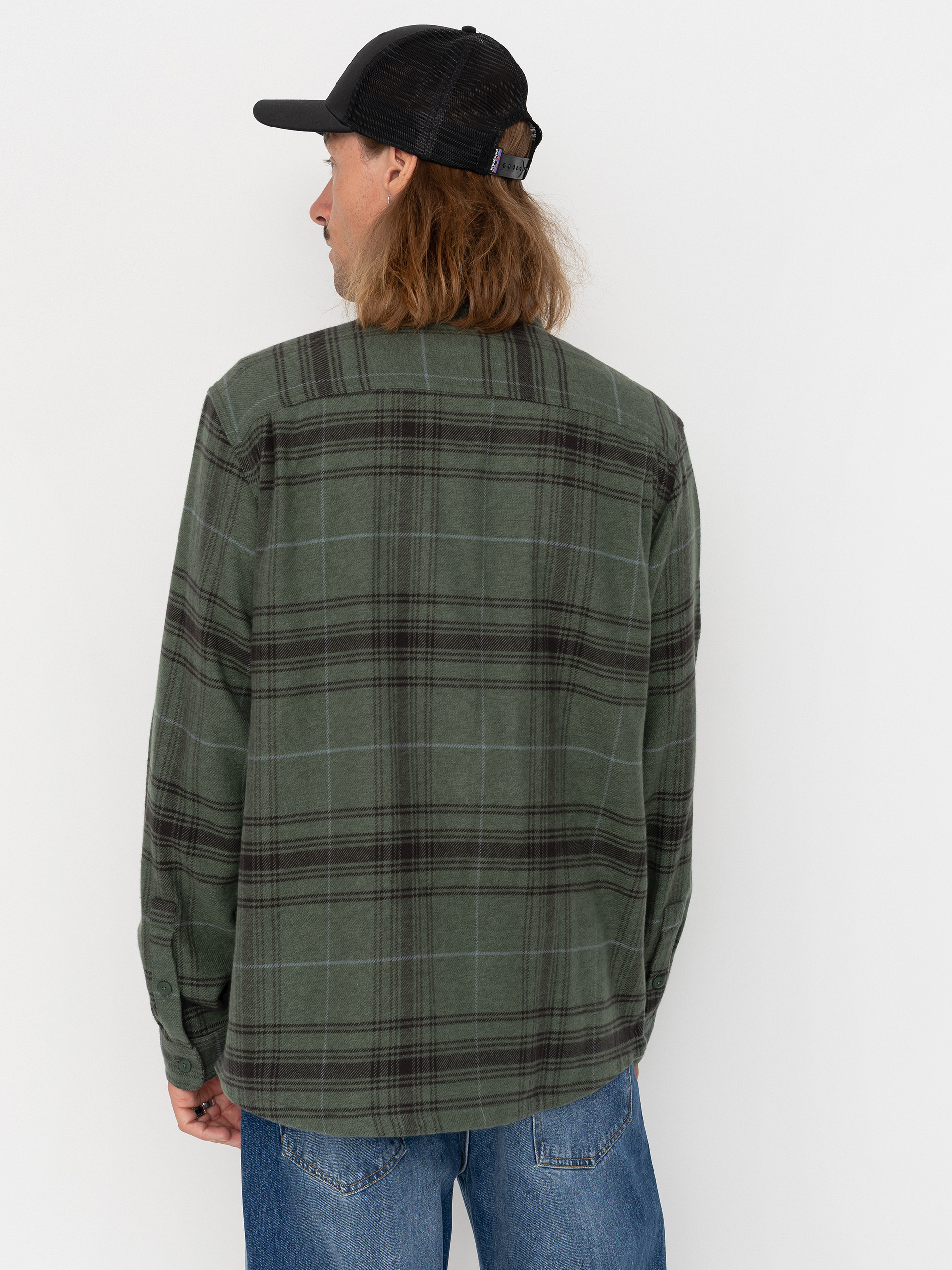 Patagonia Fjord Flannel Hemd (dissolve treeline green)