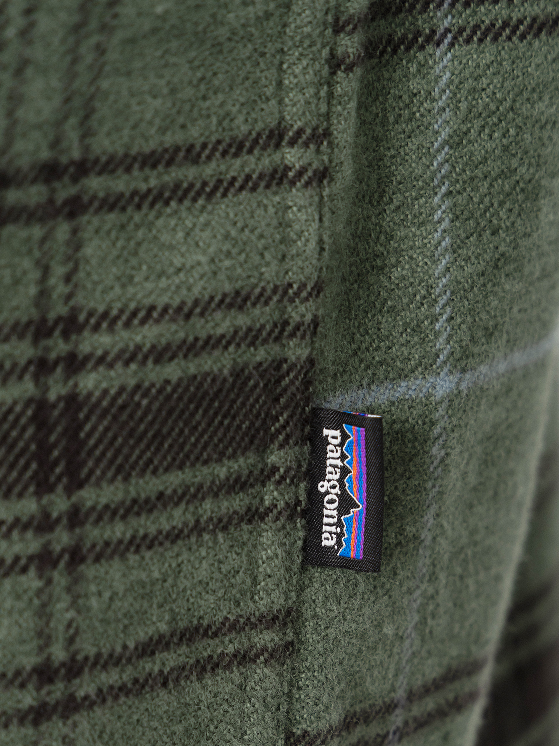 Patagonia Fjord Flannel Hemd (dissolve treeline green)