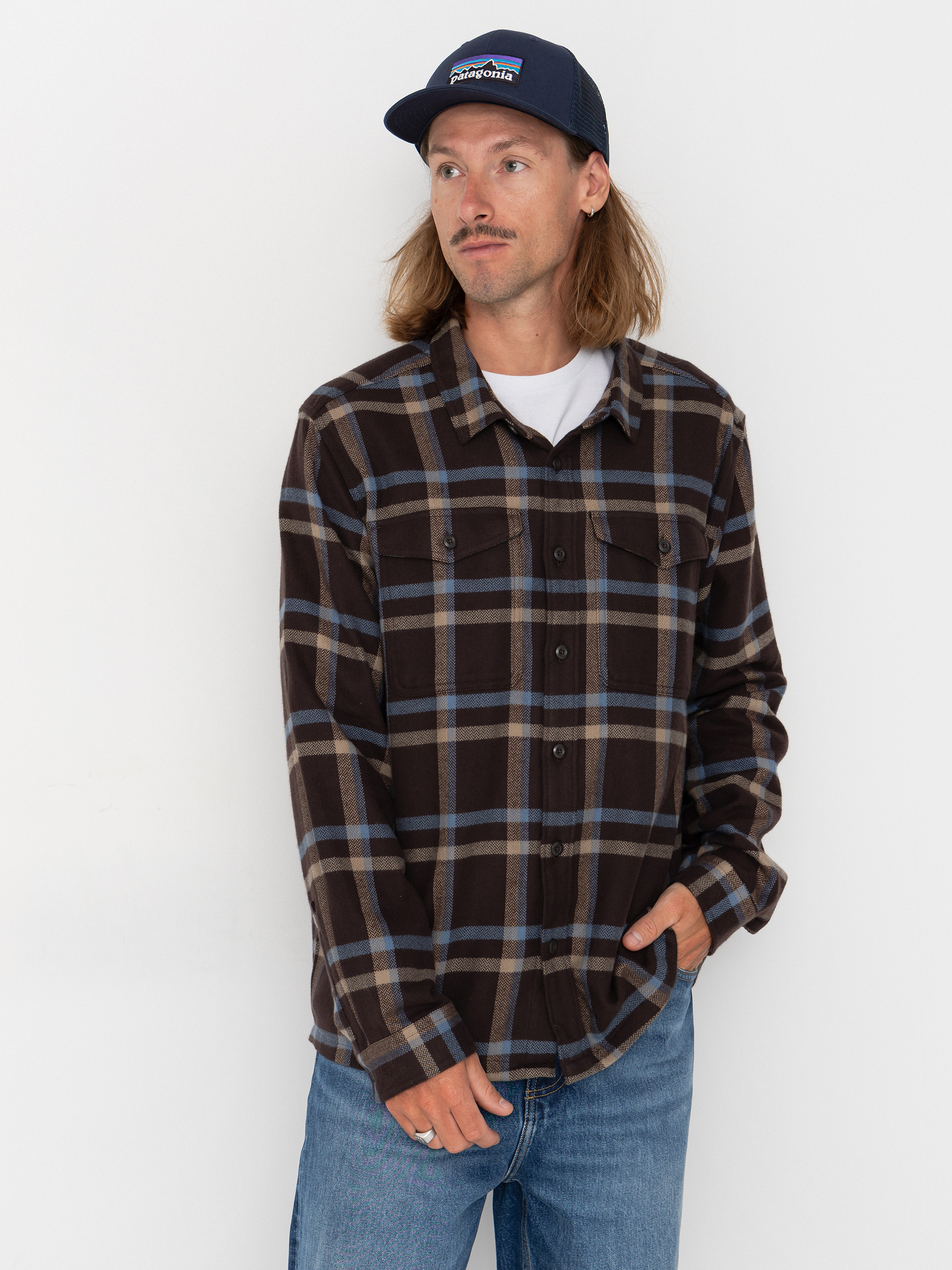 Patagonia Fjord Flannel Hemd (crossing den brown)