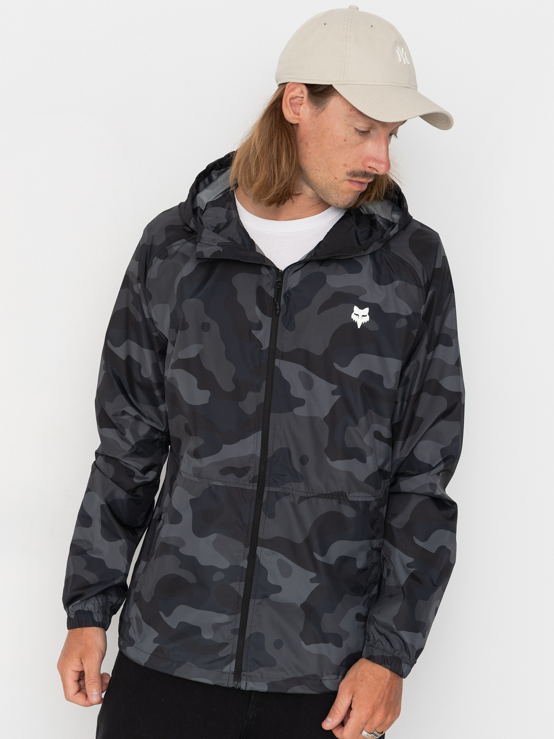 Fox Fox Head Camo Windbreaker Jacket (black camo)