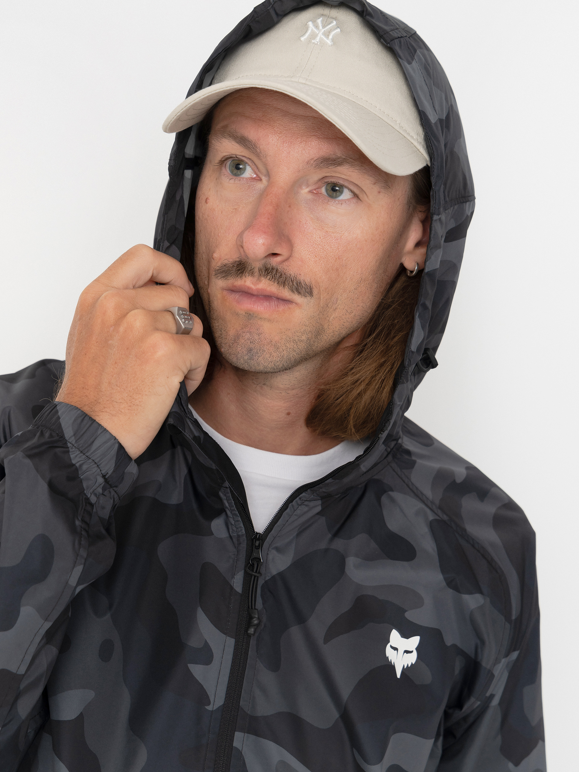 Fox Fox Head Camo Windbreaker Jacke (black camo)