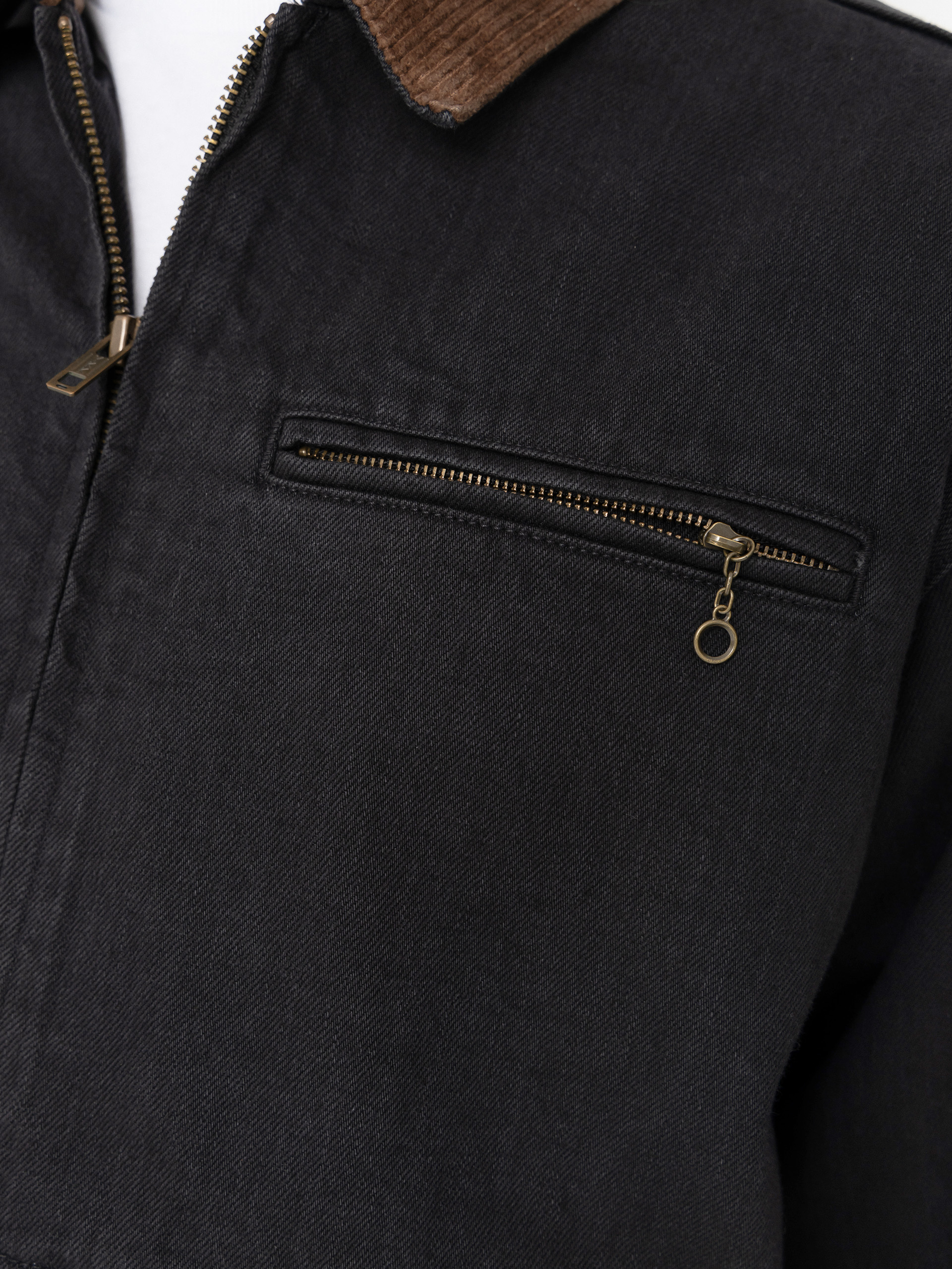 Gramicci Japanese Denim Trucker Jacket (true black)