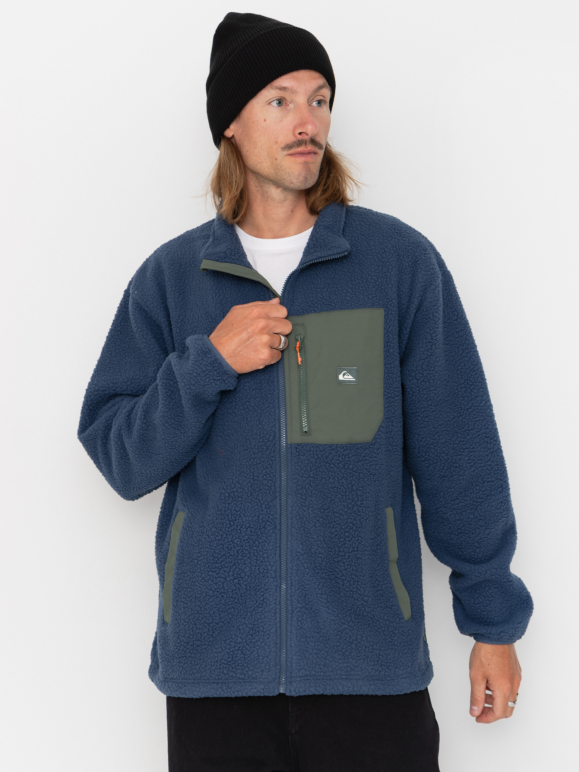 Quiksilver Clean Coast Fz Fleece Jacke (dark denim)