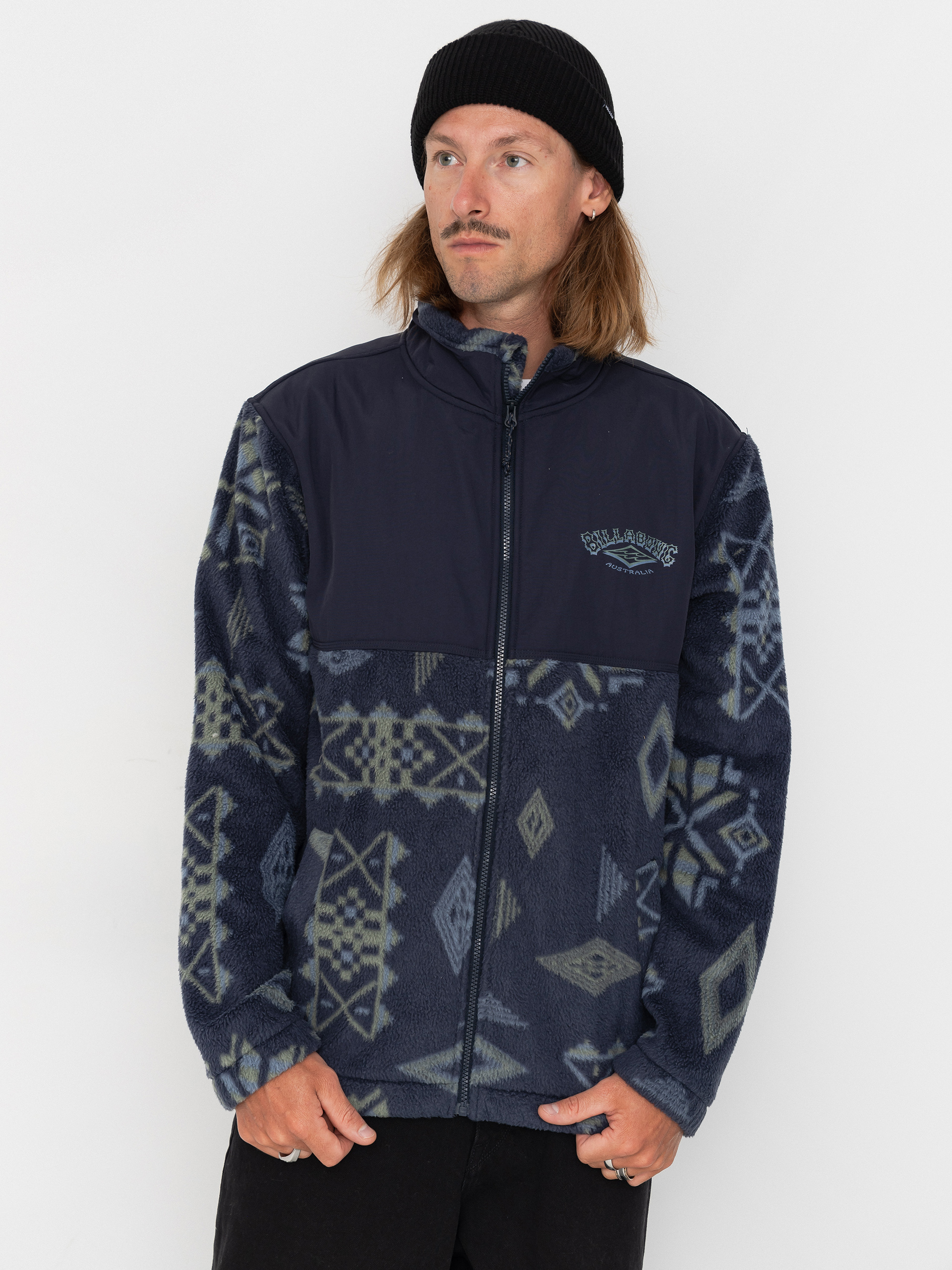 Billabong Boundary Re Issue Fleece Jacke (navy)