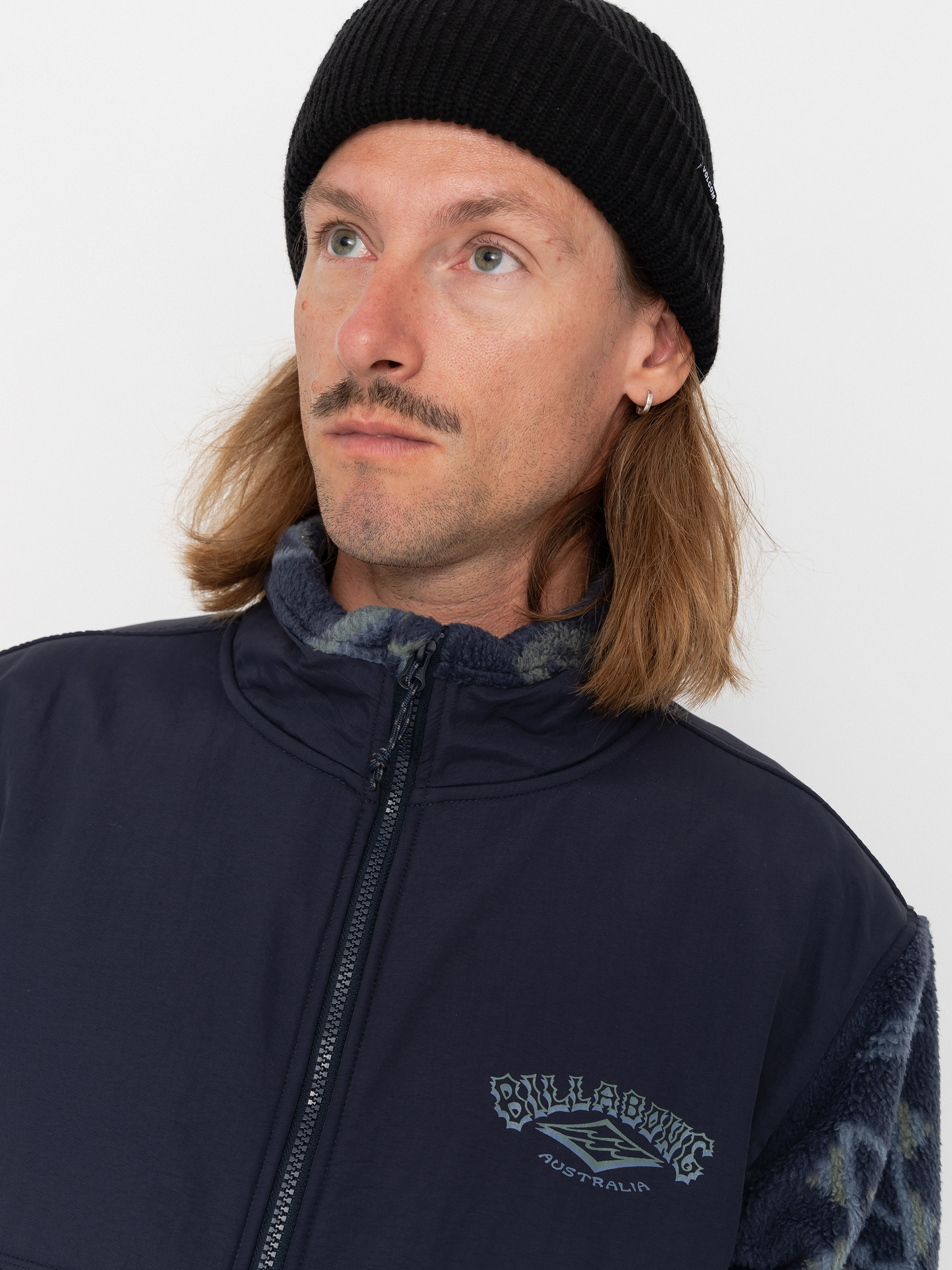 Herren Billabong Boundary Re Issue Fleece Jacke (navy)