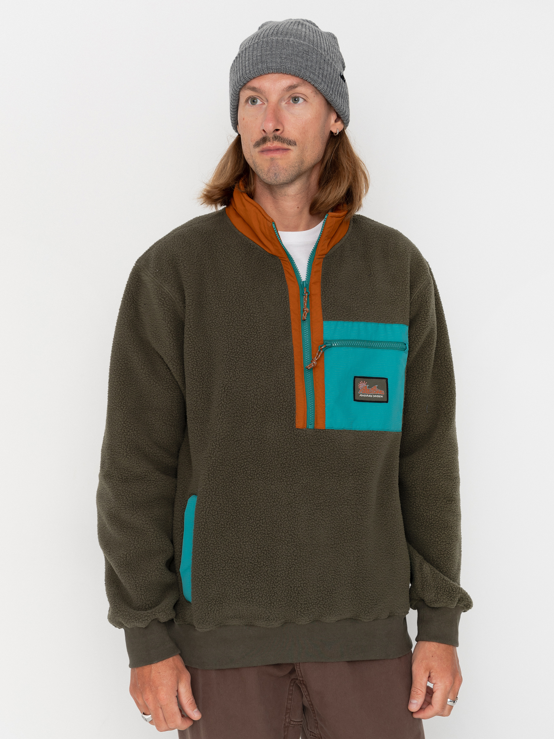 Mens Billabong Boundary Shore Fleece  (caramel cafe)