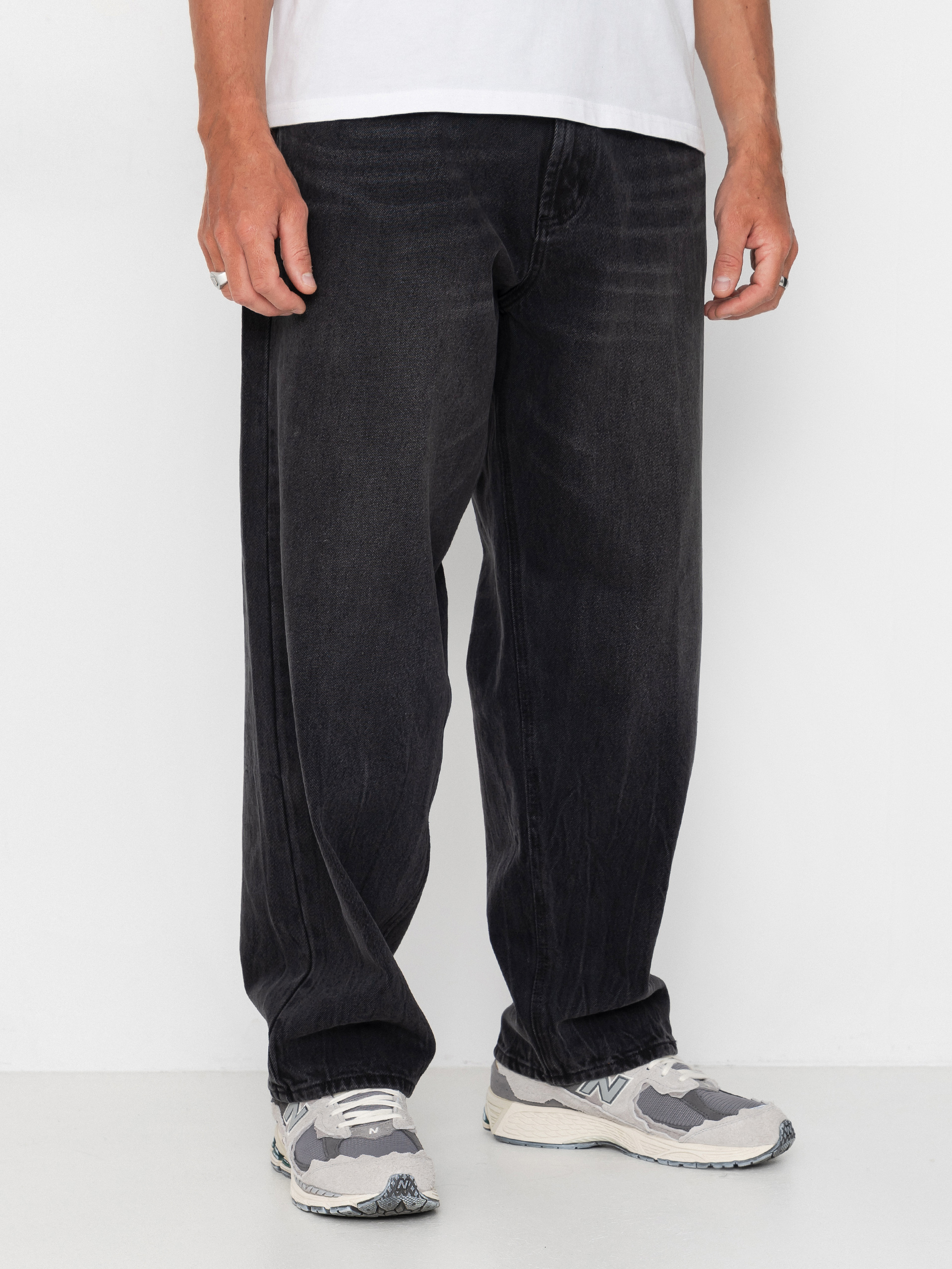 OBEY Bigwig Baggy Denim Hose (heavy vintage black)