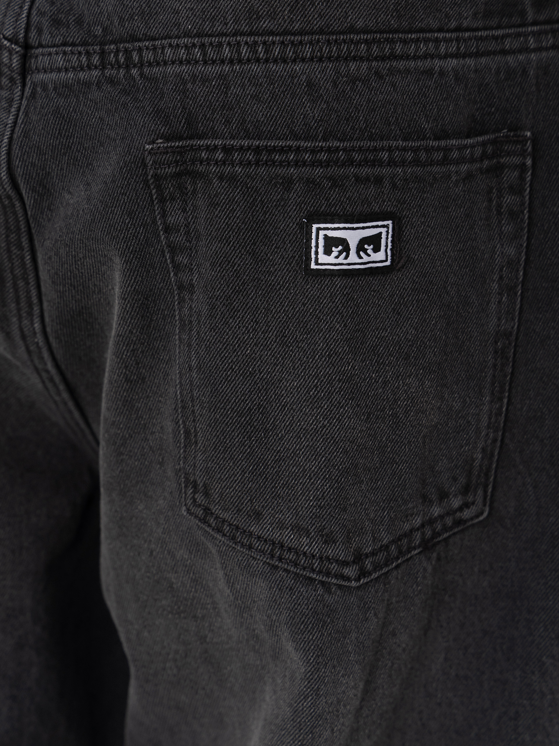 OBEY Bigwig Baggy Denim Hose (heavy vintage black)