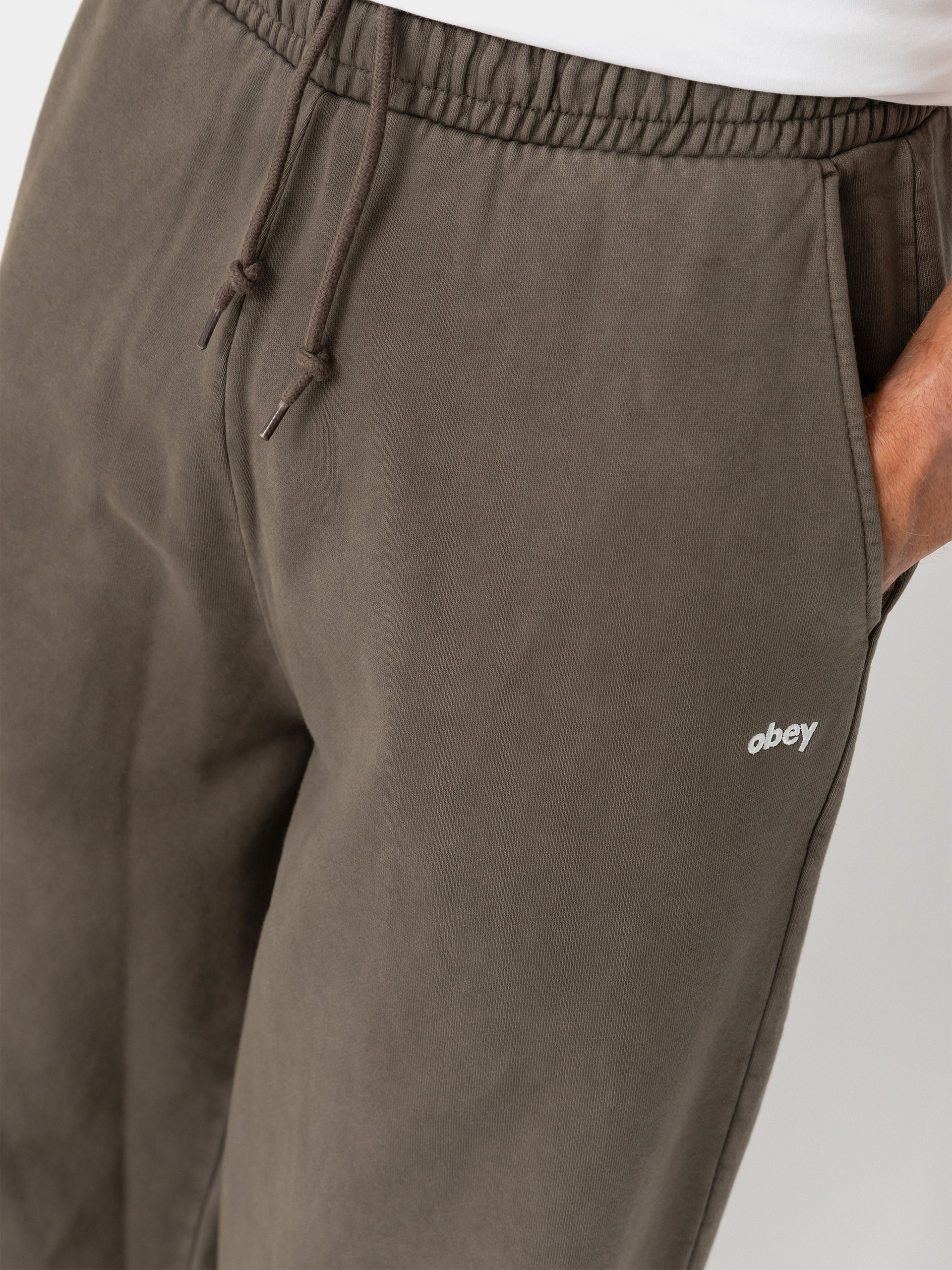 OBEY Lowercase Pigment Straight Pants (pigment black olive)