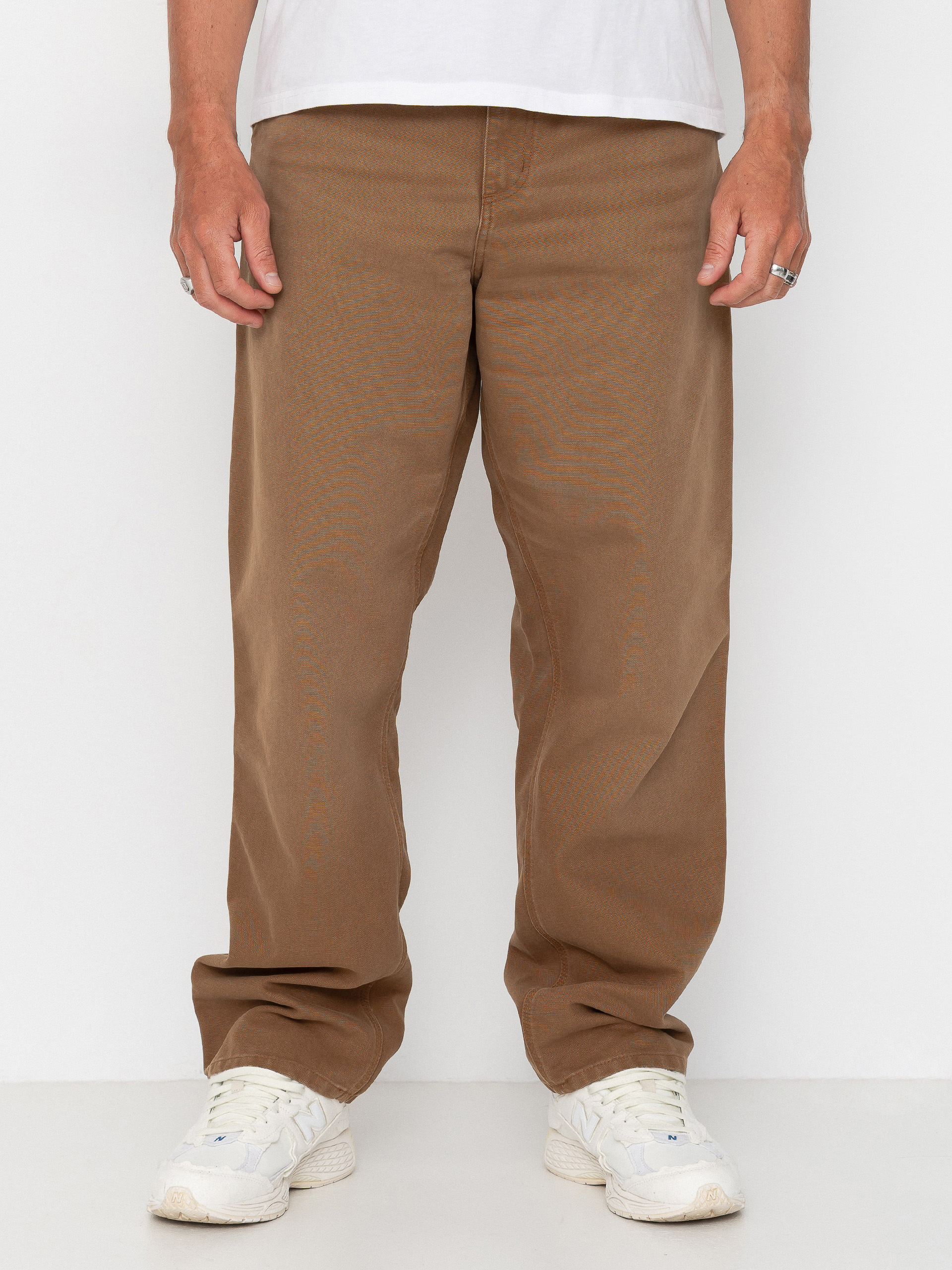 Carhartt WIP Pants Single Knee (wip h brown/stone canvas)