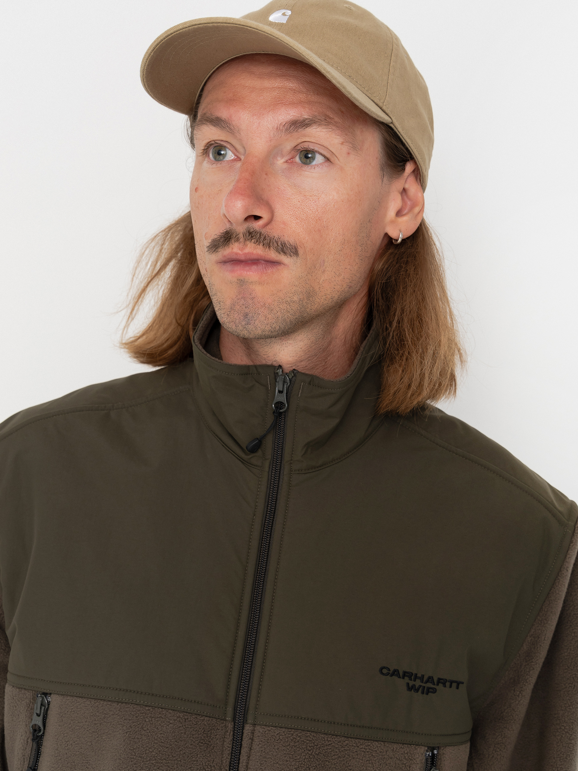 Mens Carhartt WIP Fleece  Edmore (cypress/black)
