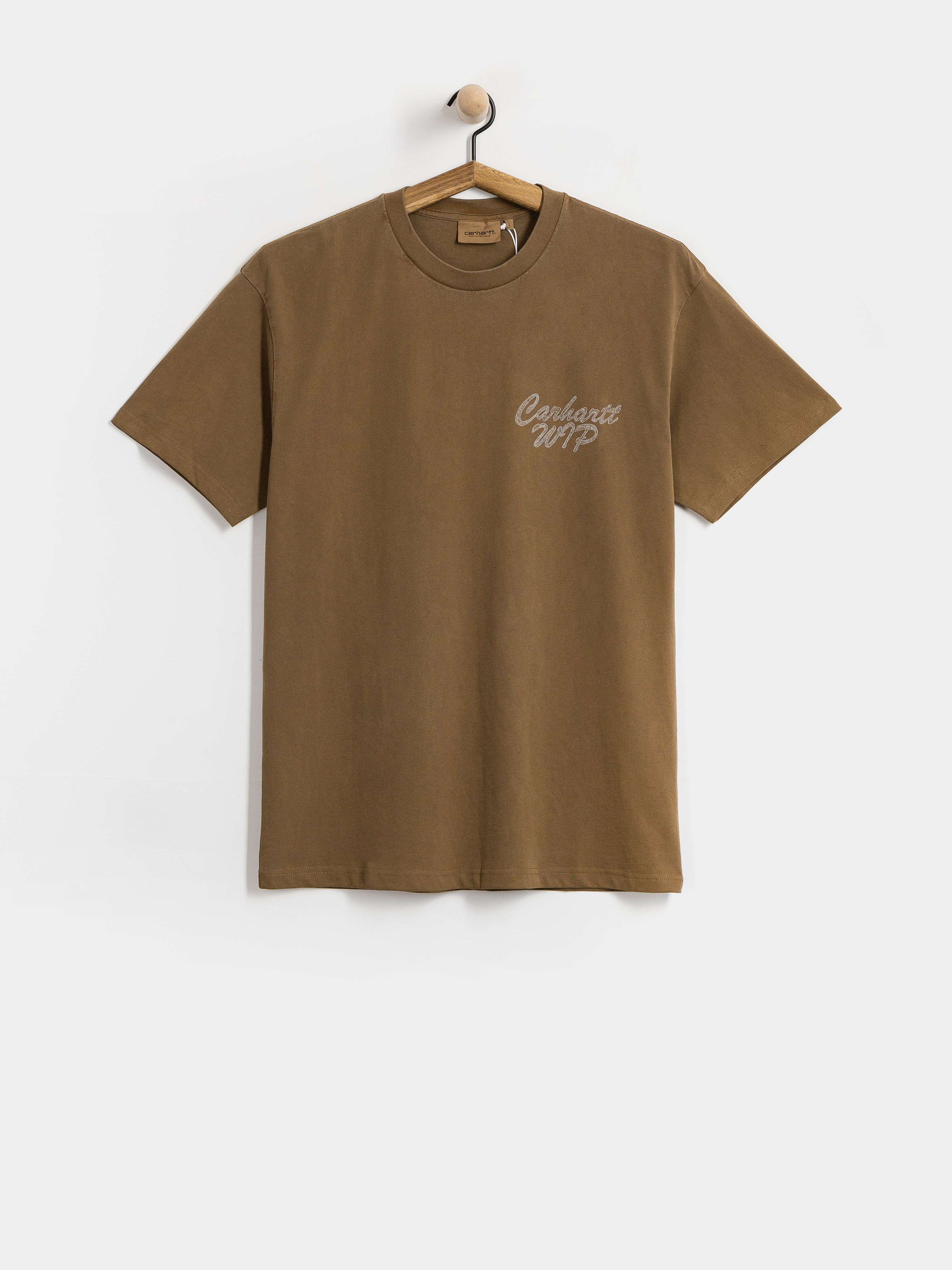 Carhartt WIP Hatching Script T-Shirt (wip h brown/garment dyed)
