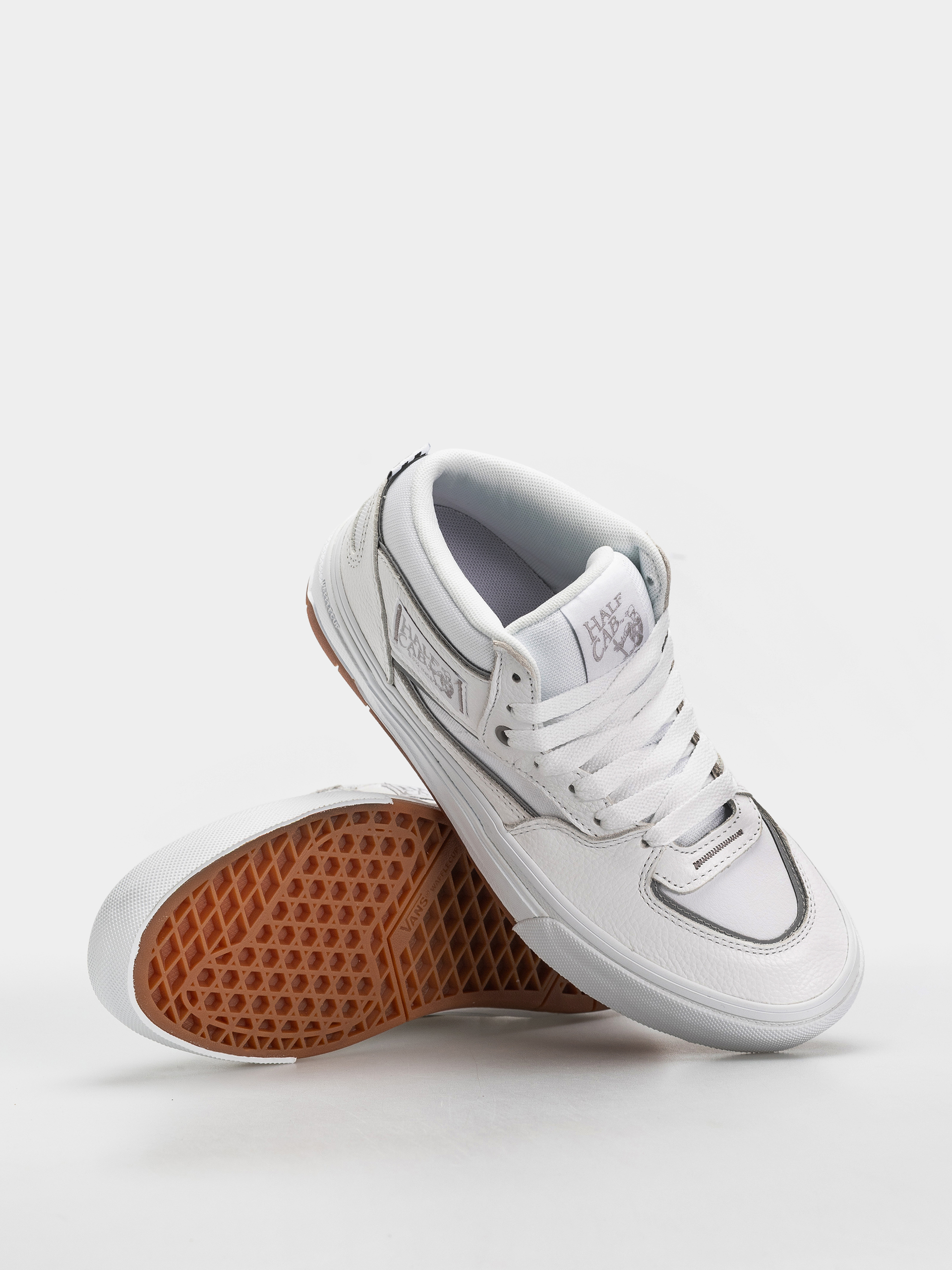 Vans Skate Half Cab Wafflecup Schuhe (white/light grey)