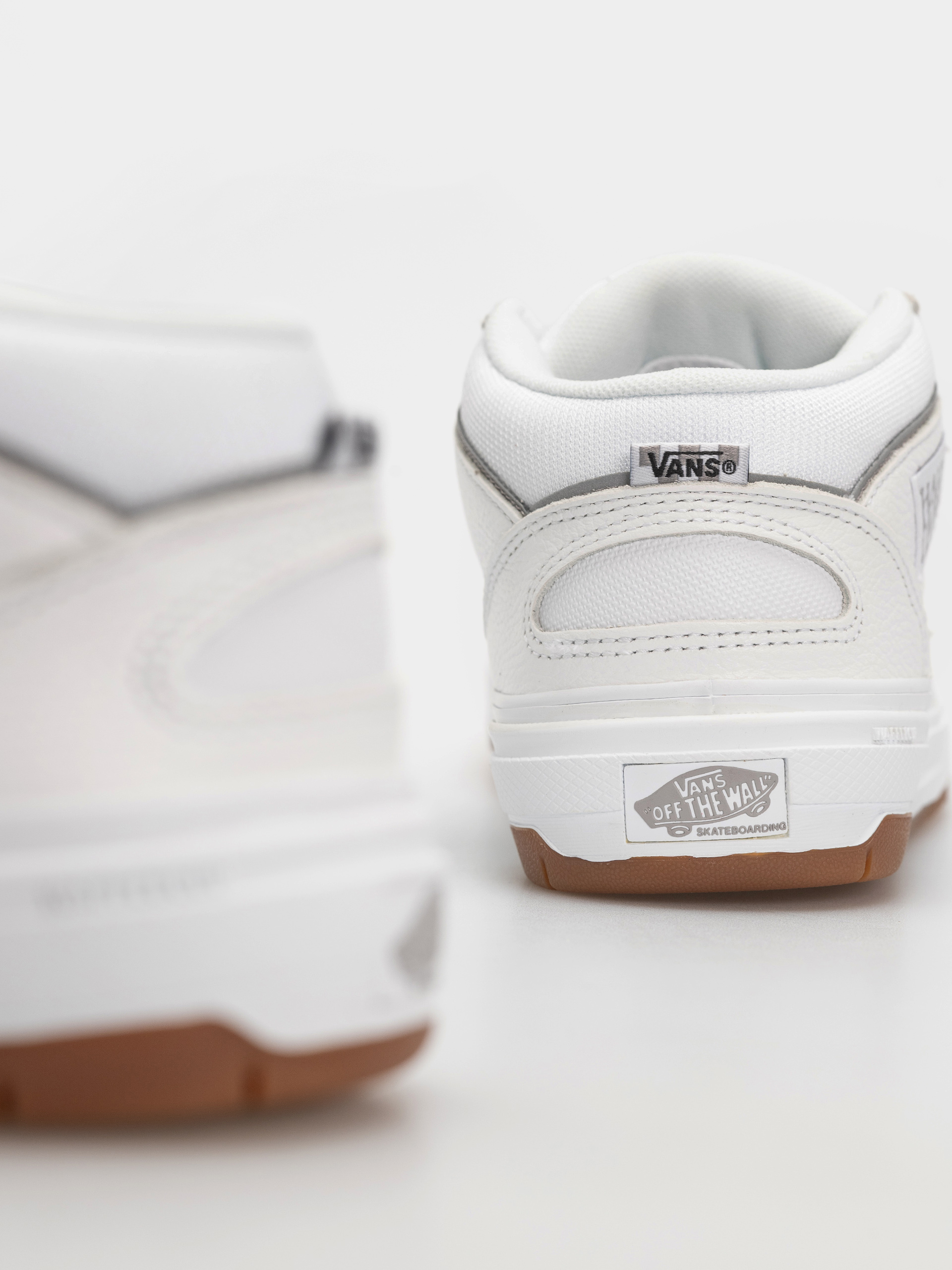 Vans Skate Half Cab Wafflecup Shoes (white/light grey)
