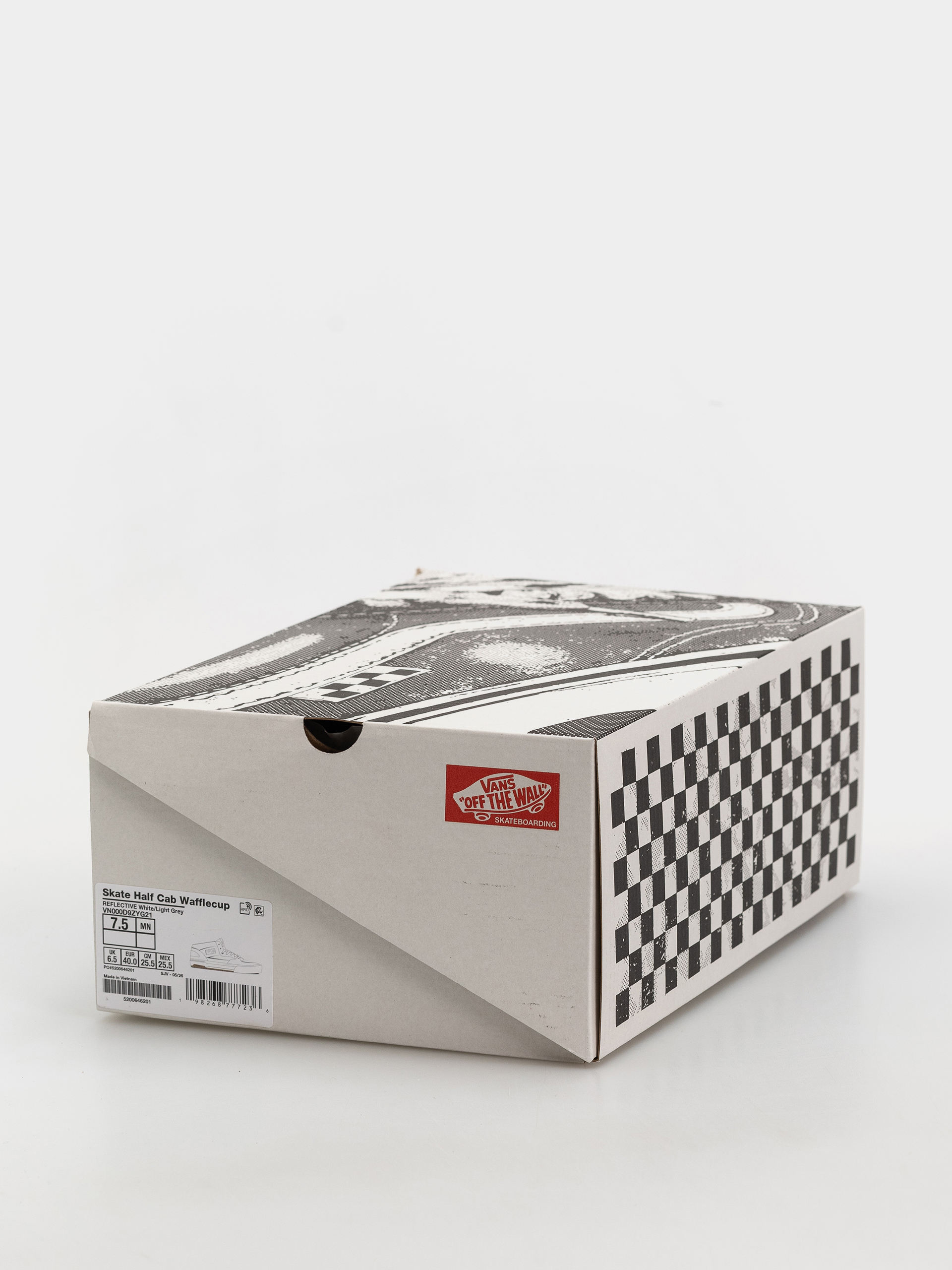 Vans Skate Half Cab Wafflecup Shoes (white/light grey)