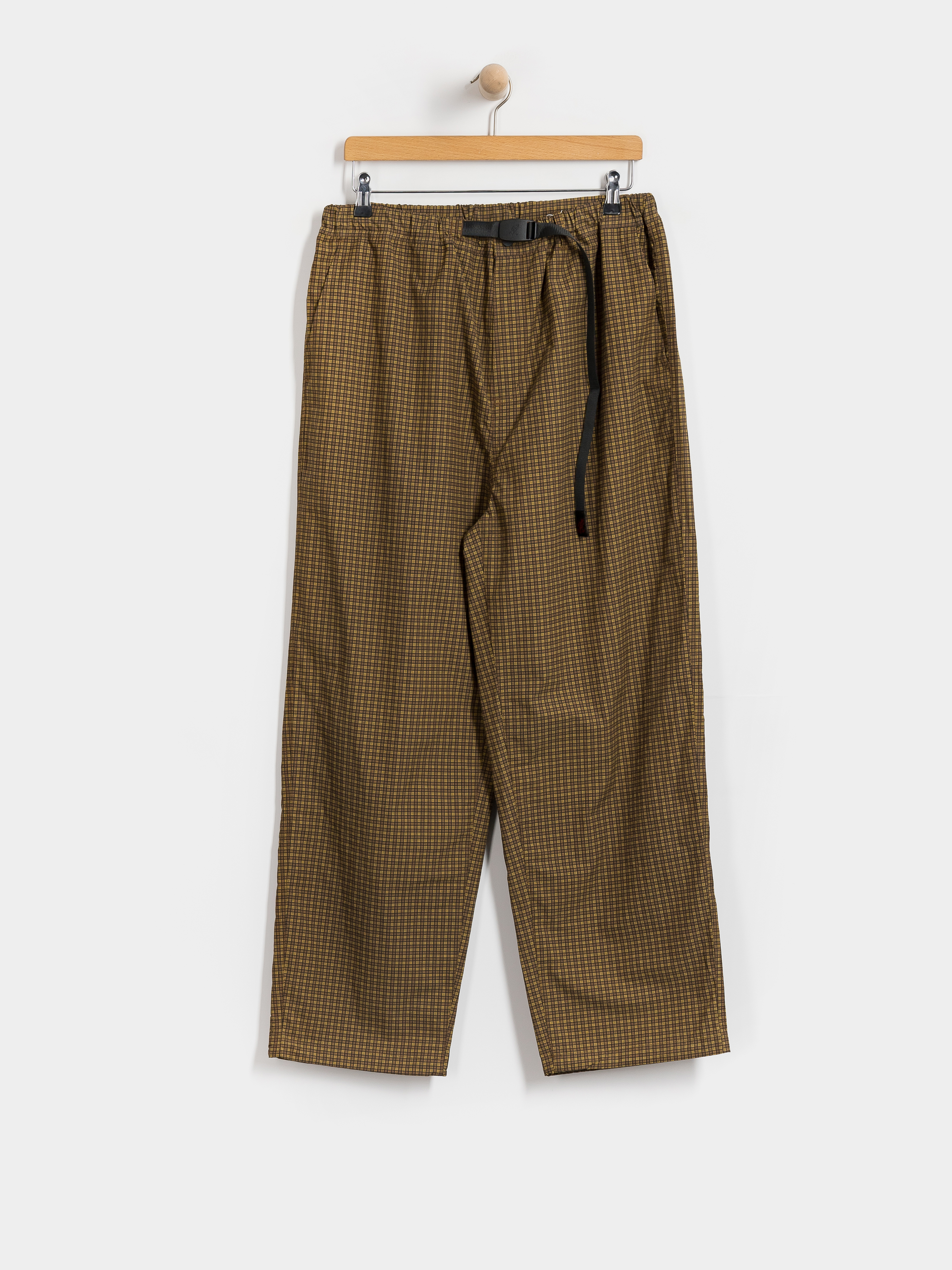 Gramicci Mini Check Nylon Pant Hose (brown check)