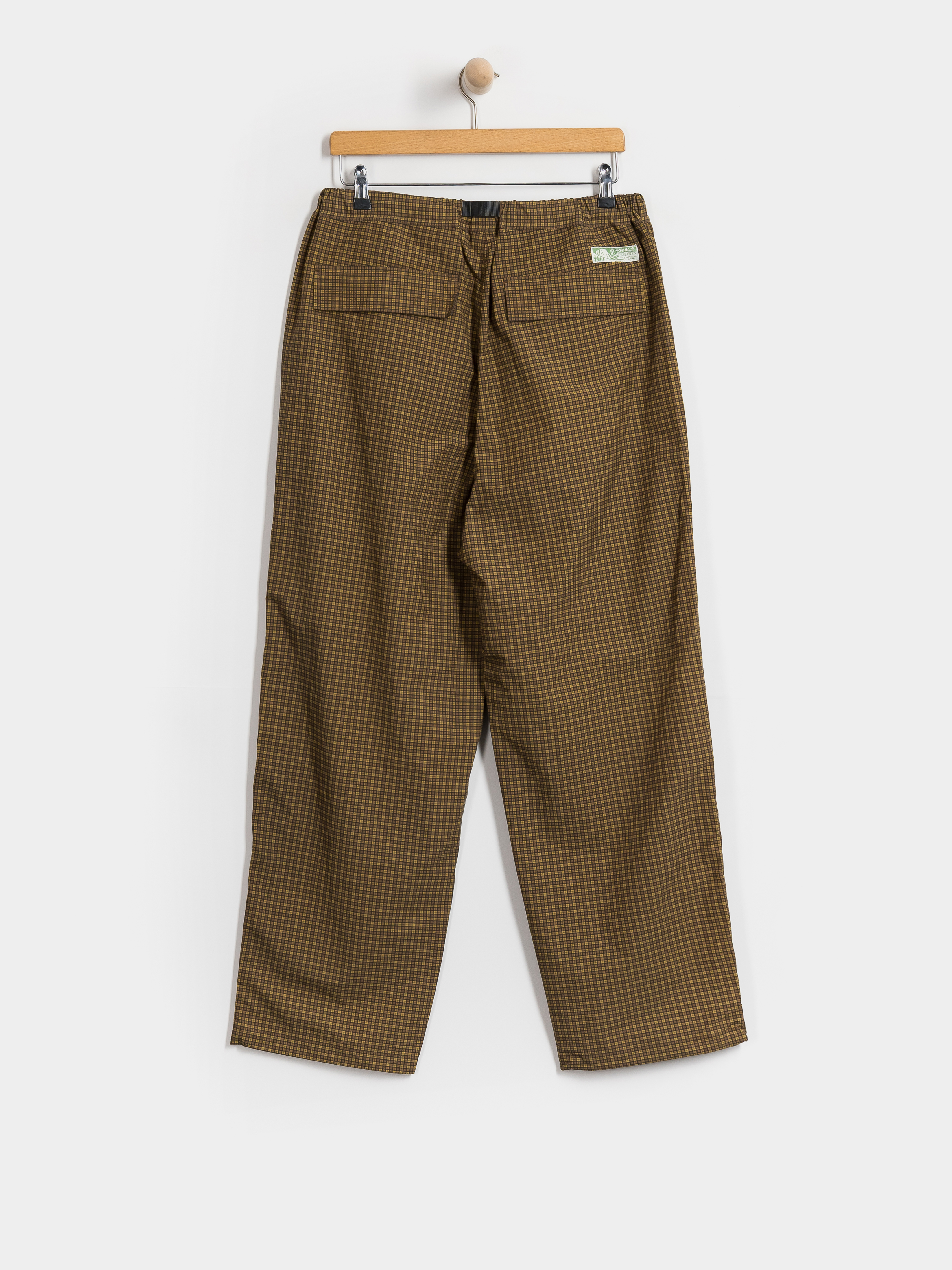 Gramicci Mini Check Nylon Pant Hose (brown check)