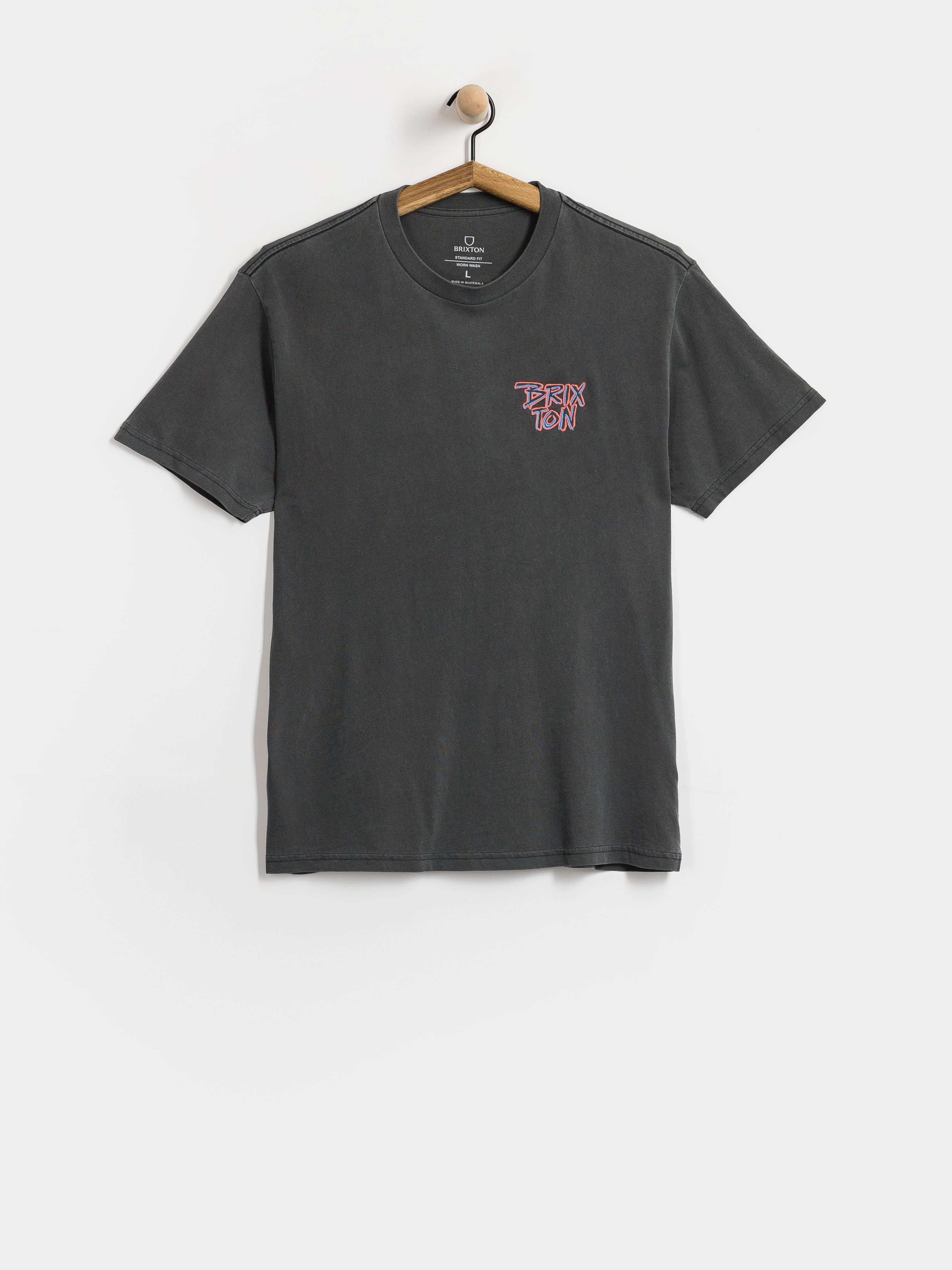 Brixton Rockton Stnd T-Shirt (black worn wash)