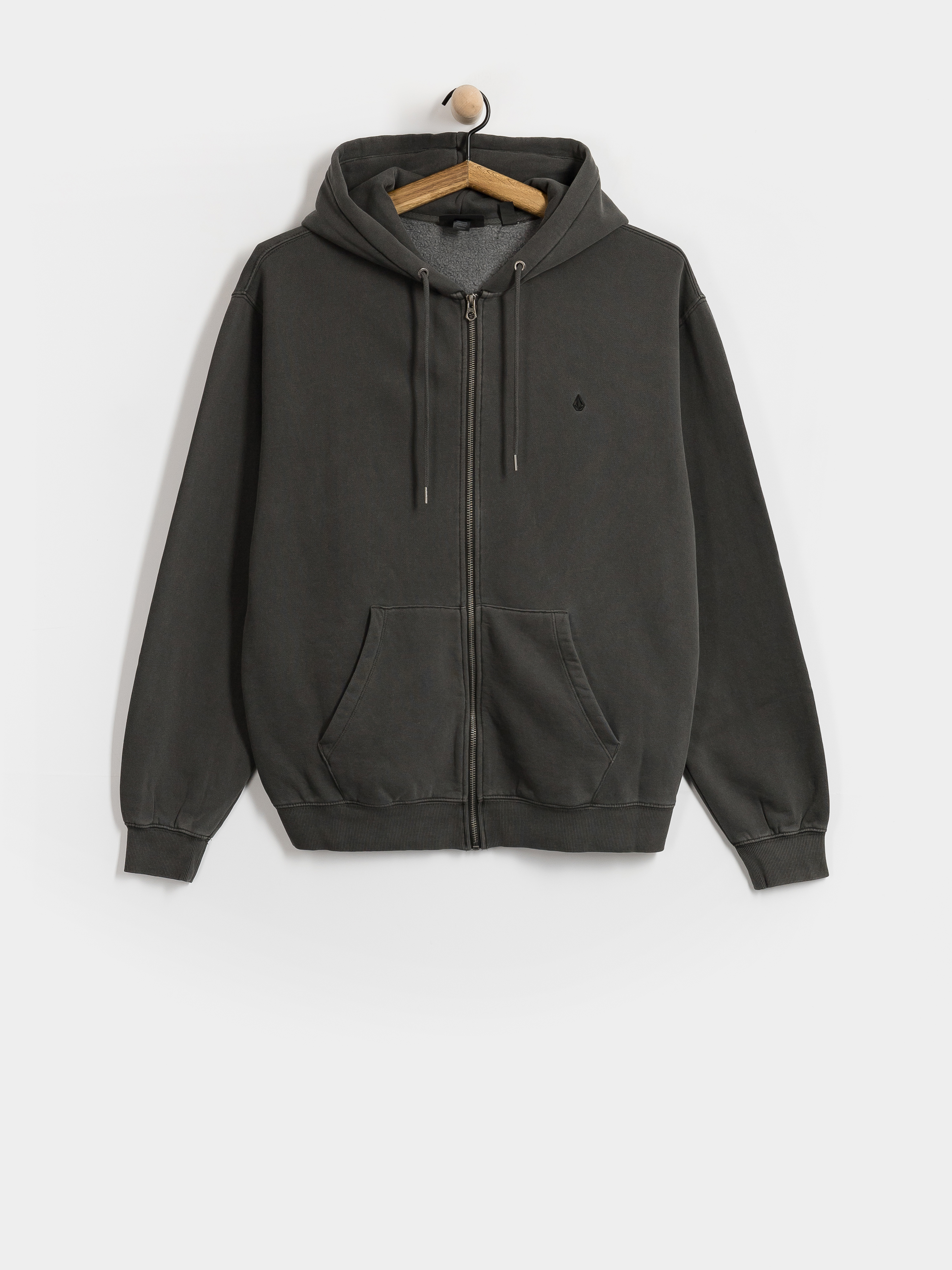Volcom Single Stone Pw Zip Sweatshirt (rinsed black)