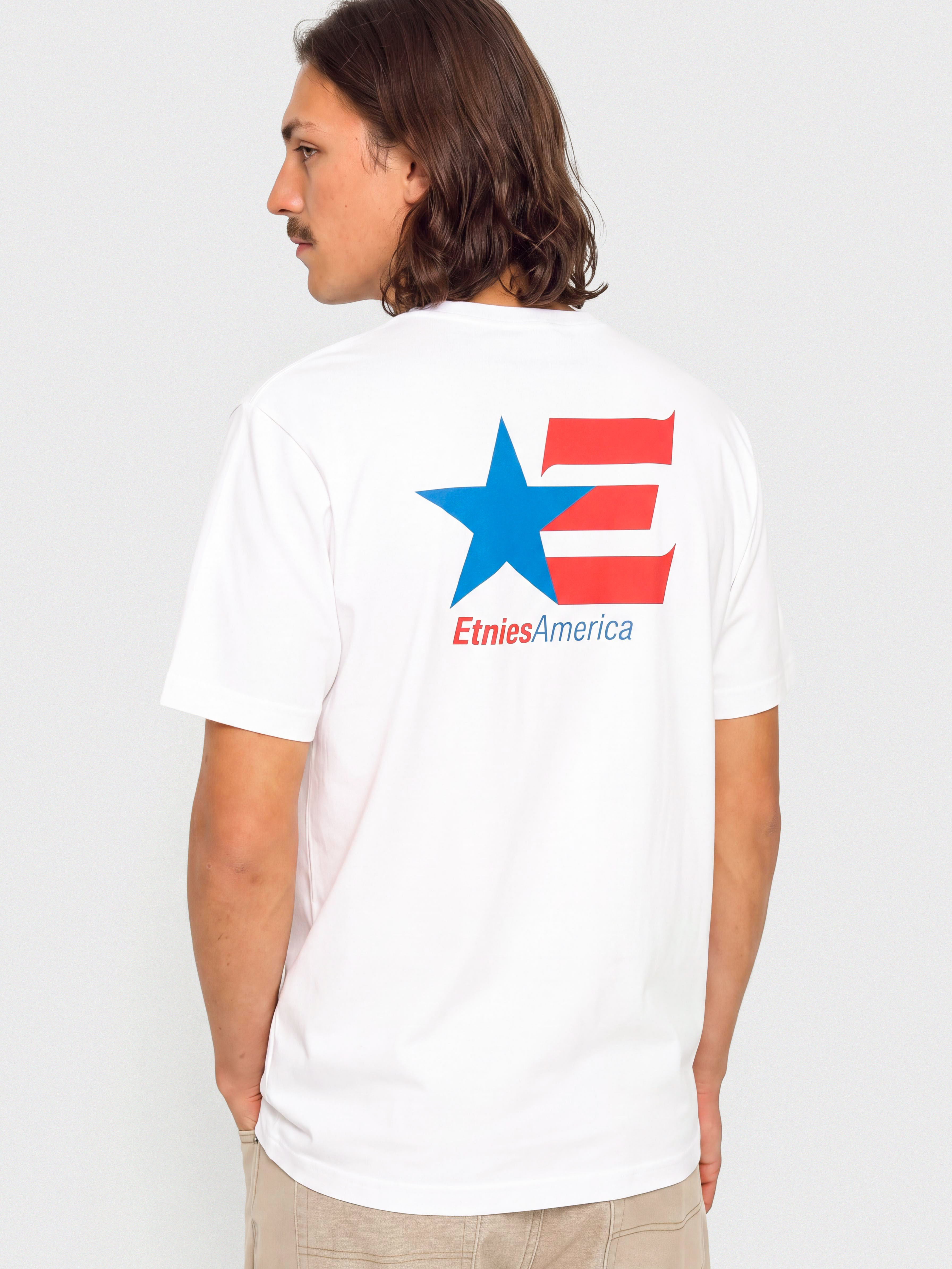 Etnies America T-Shirt (white/blue/red)