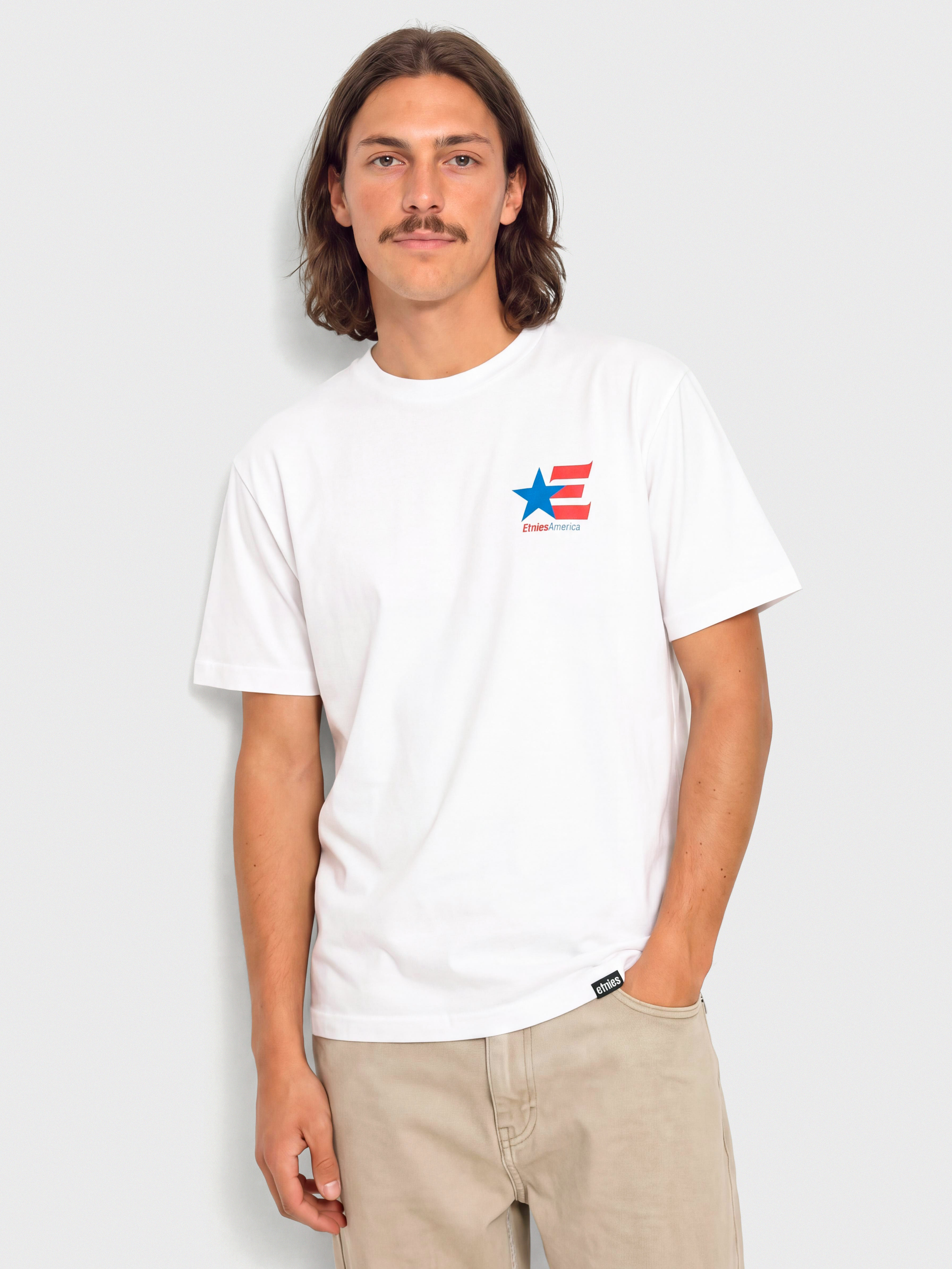 Etnies America T-Shirt (white/blue/red)