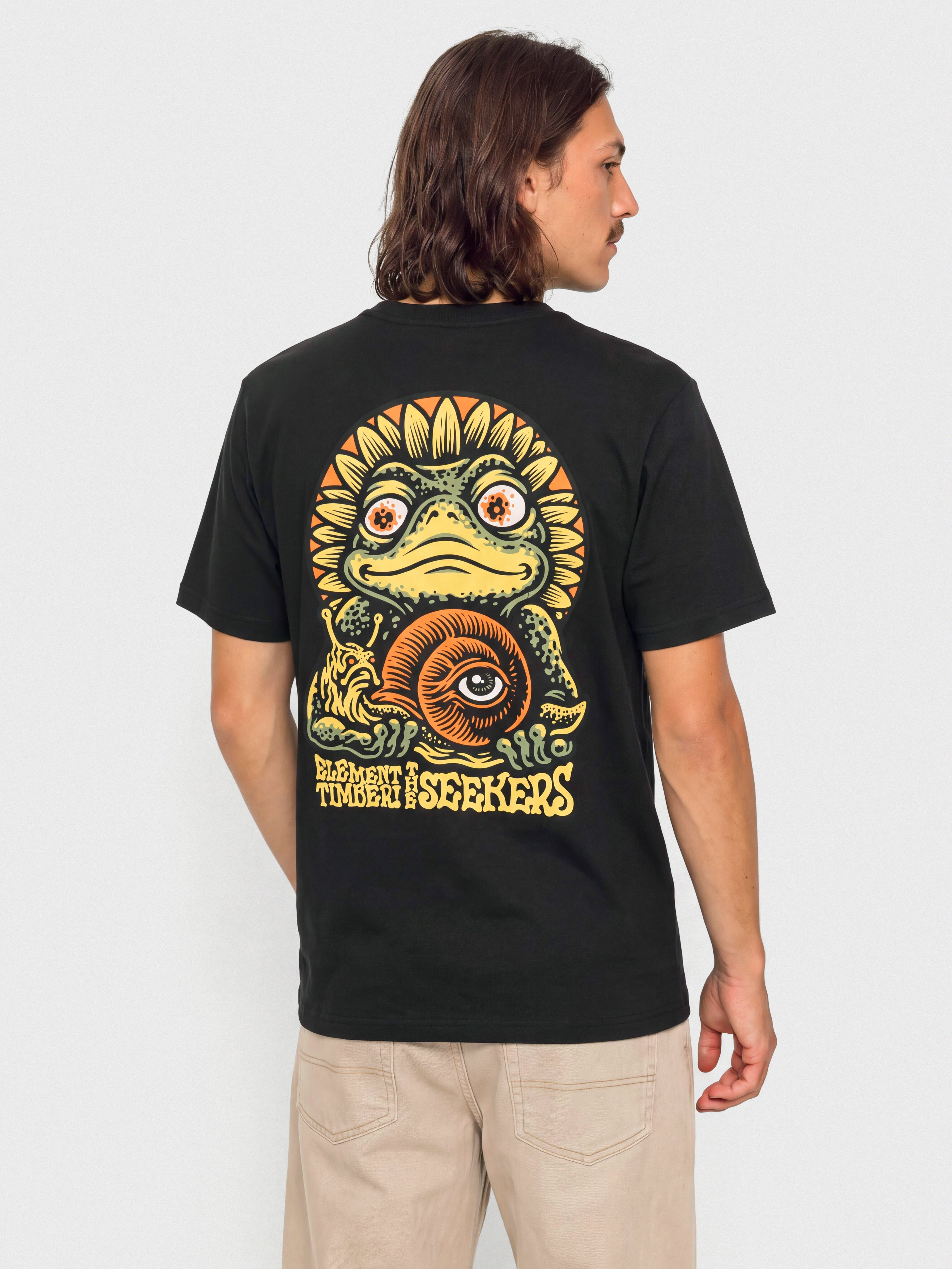Element T-Shirt Timber The Frog (off black)