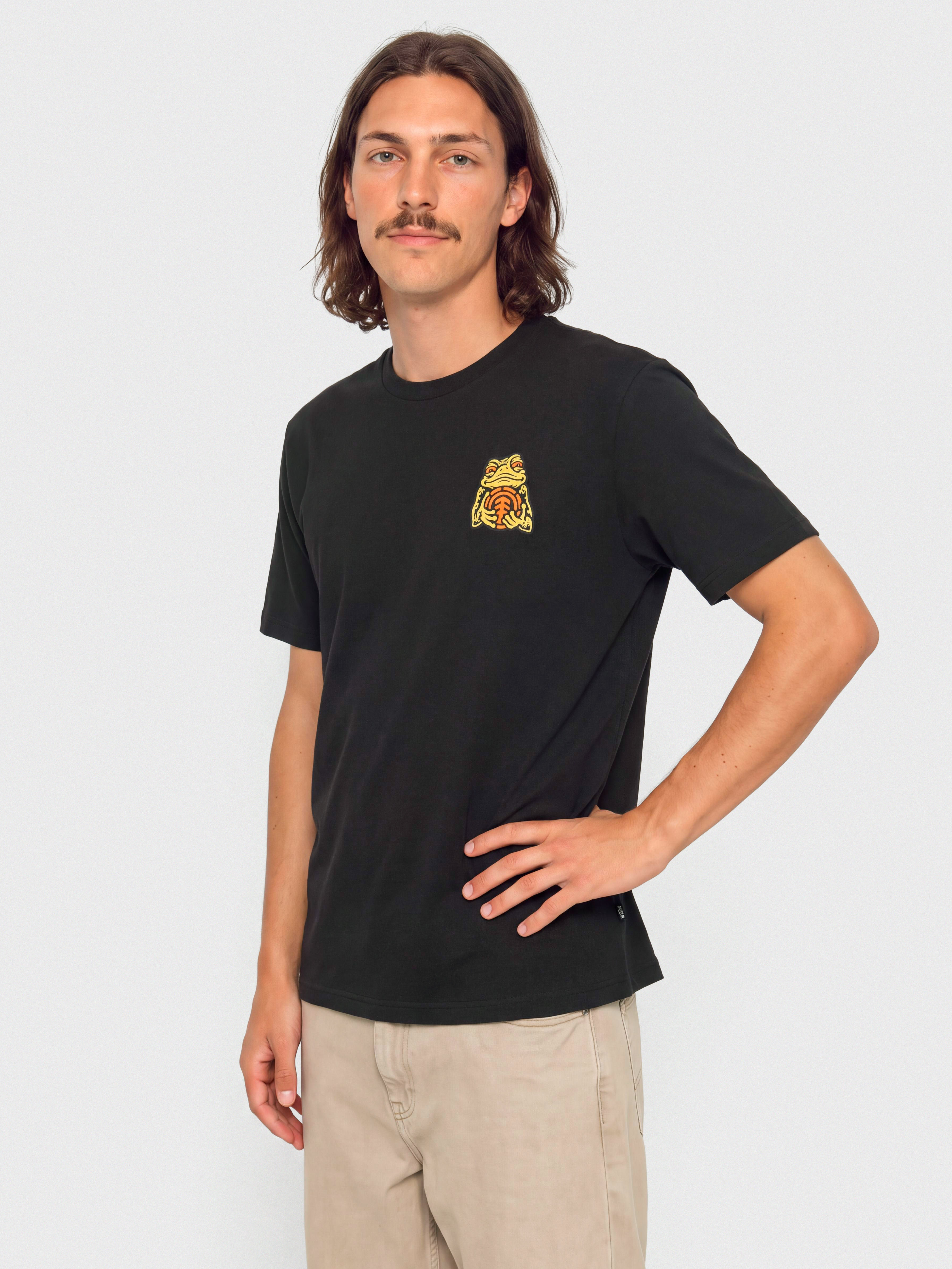 Element T-Shirt Timber The Frog (off black)