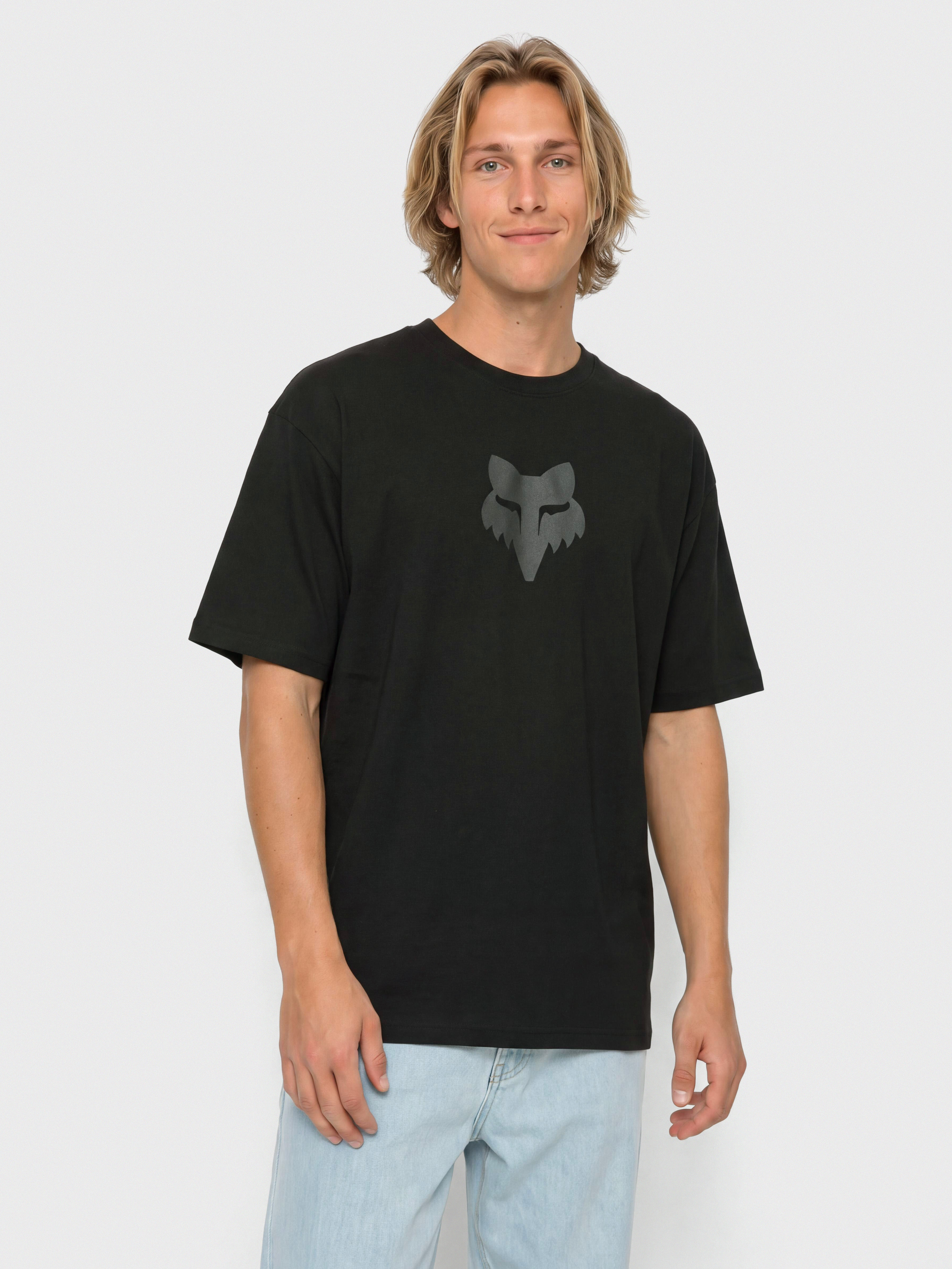 Fox Fox Head Heavyweight T-Shirt (black)