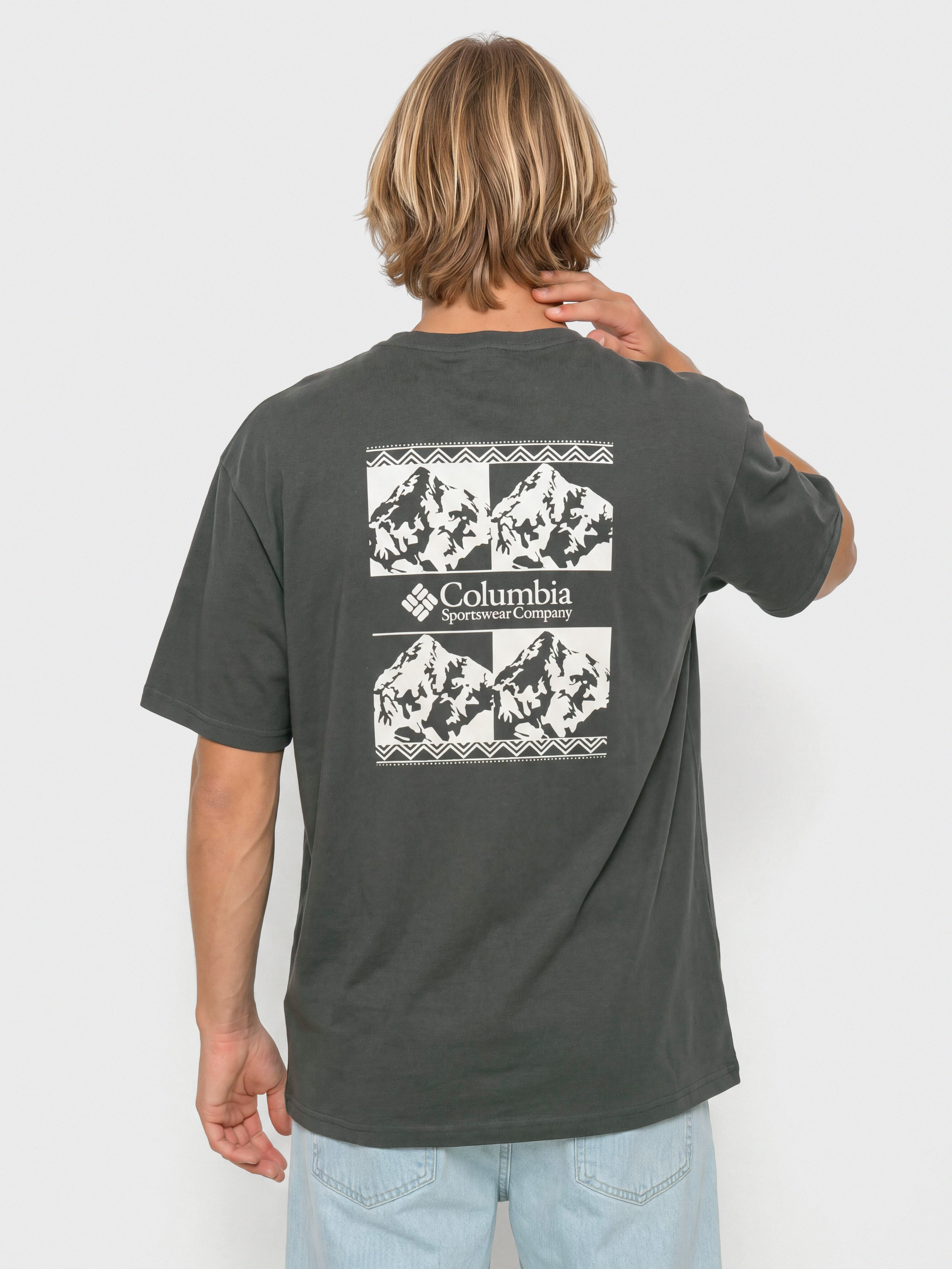 Columbia CSC Heavyweight Iconic T-Shirt (shark/repeated peaks)