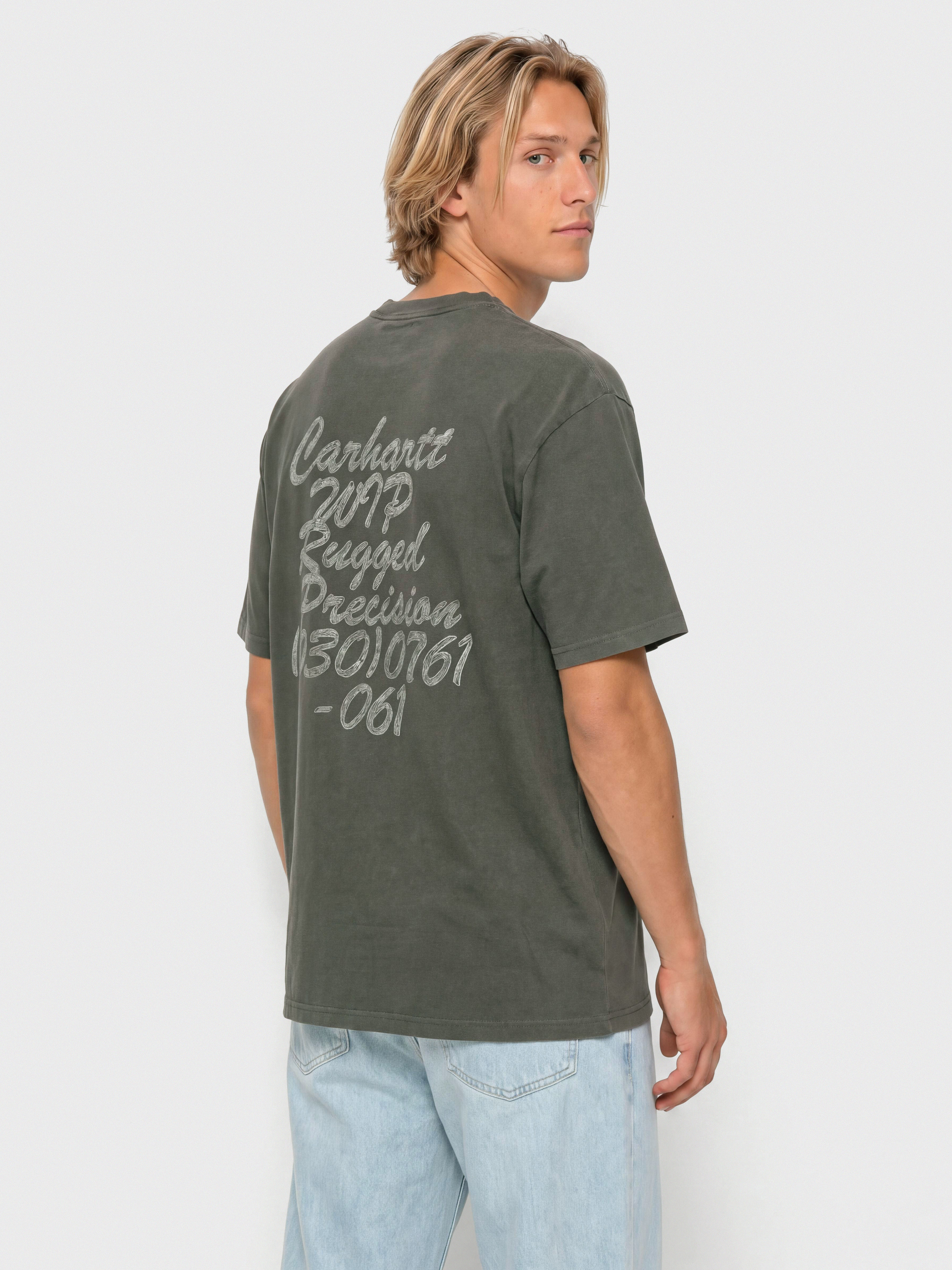 Carhartt WIP Hatching Script T-Shirt (black/garment dyed)