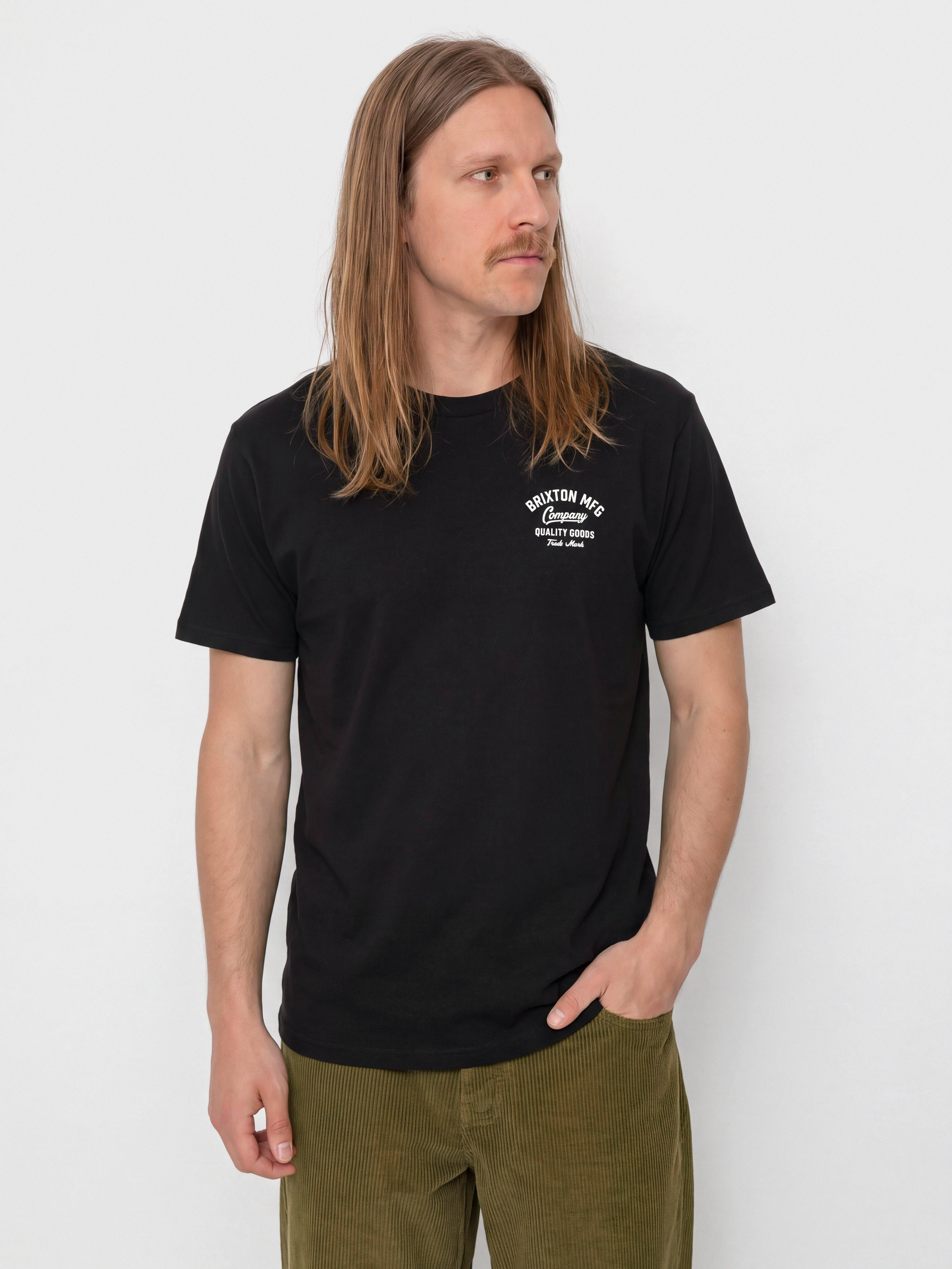 Brixton T-Shirt Straton Stnd - black (black)