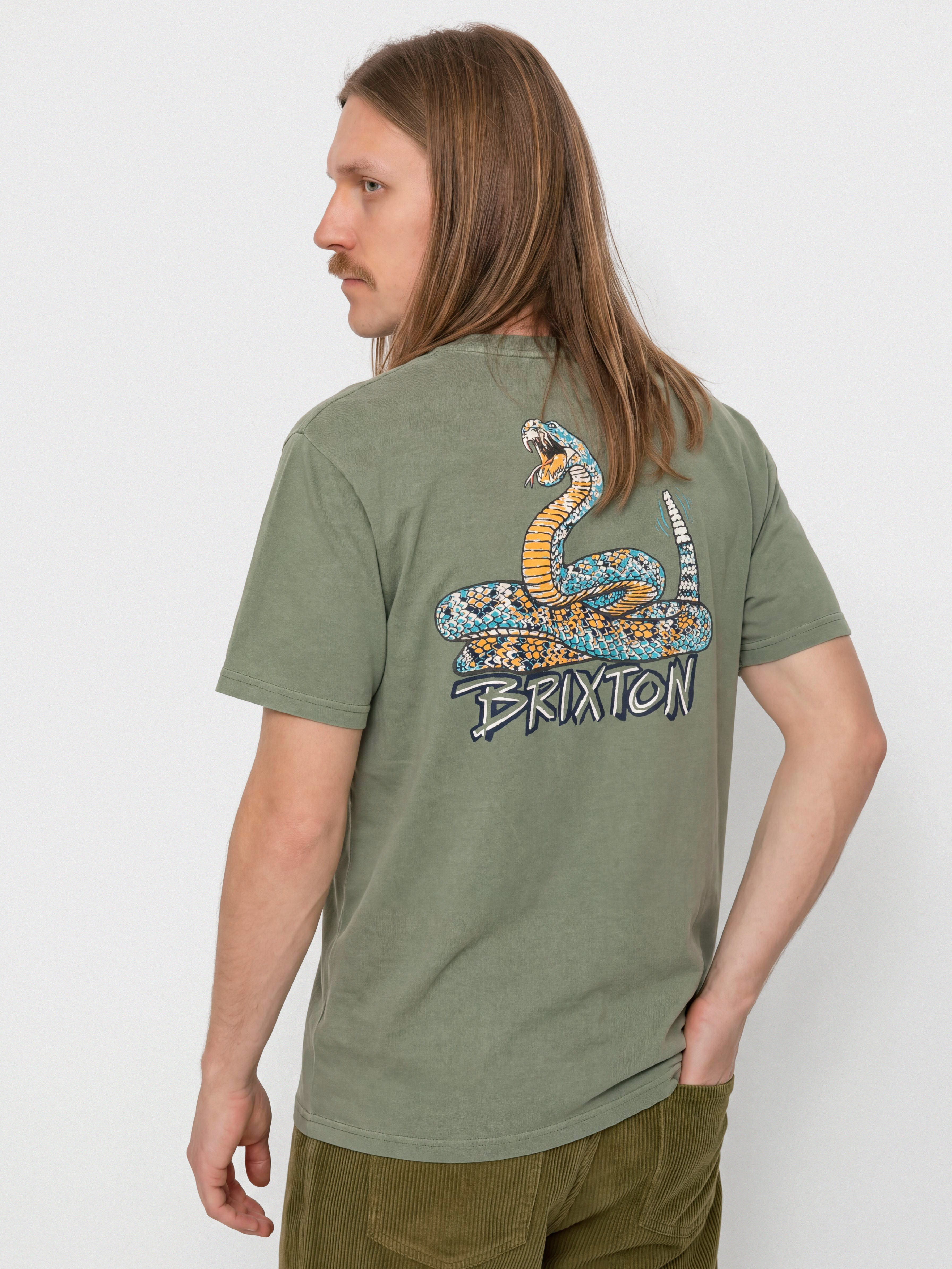 Brixton T-Shirt Rockton Stnd (olive surplus worn wash)