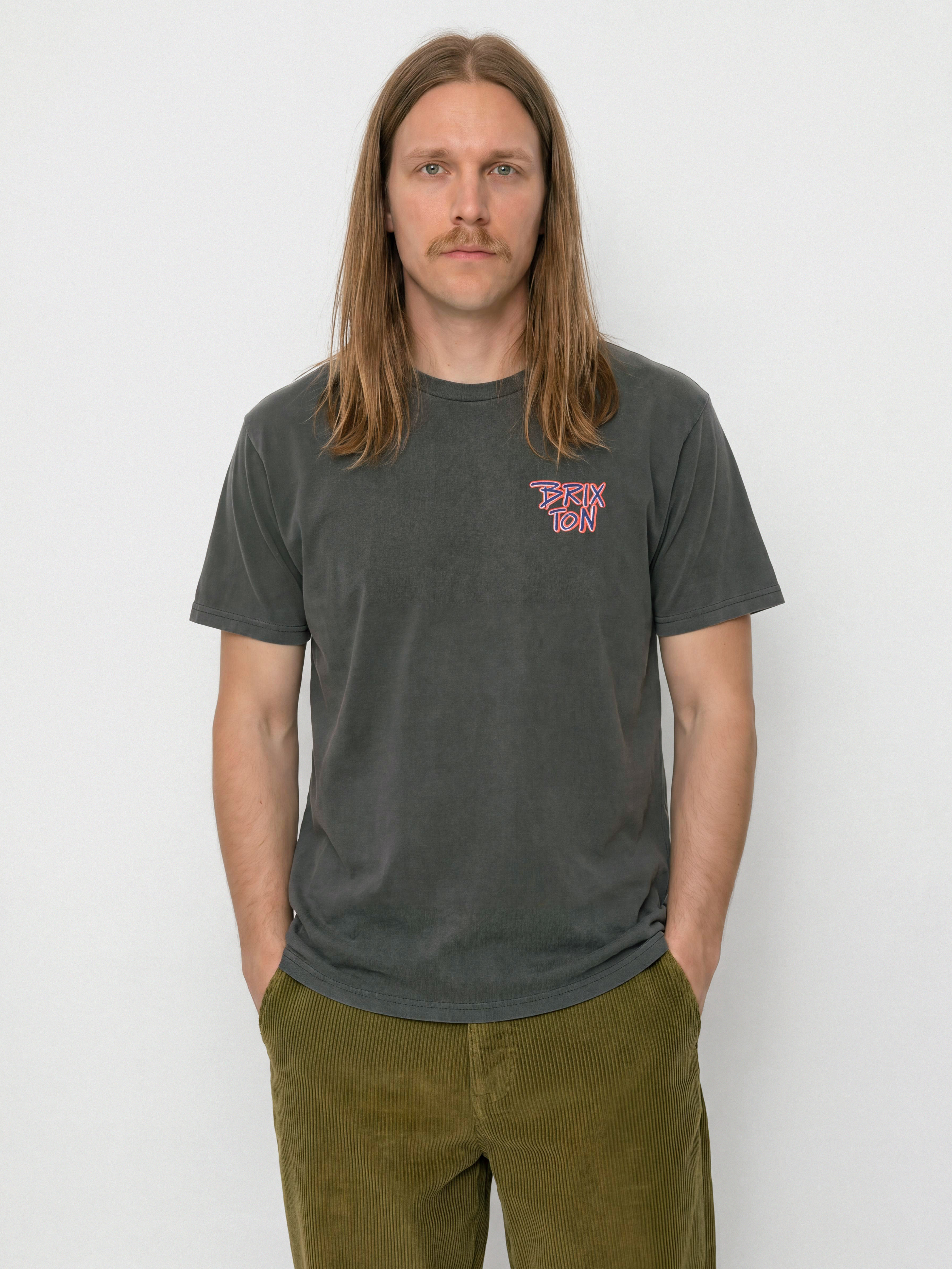 Brixton Rockton Stnd T-Shirt (black worn wash)