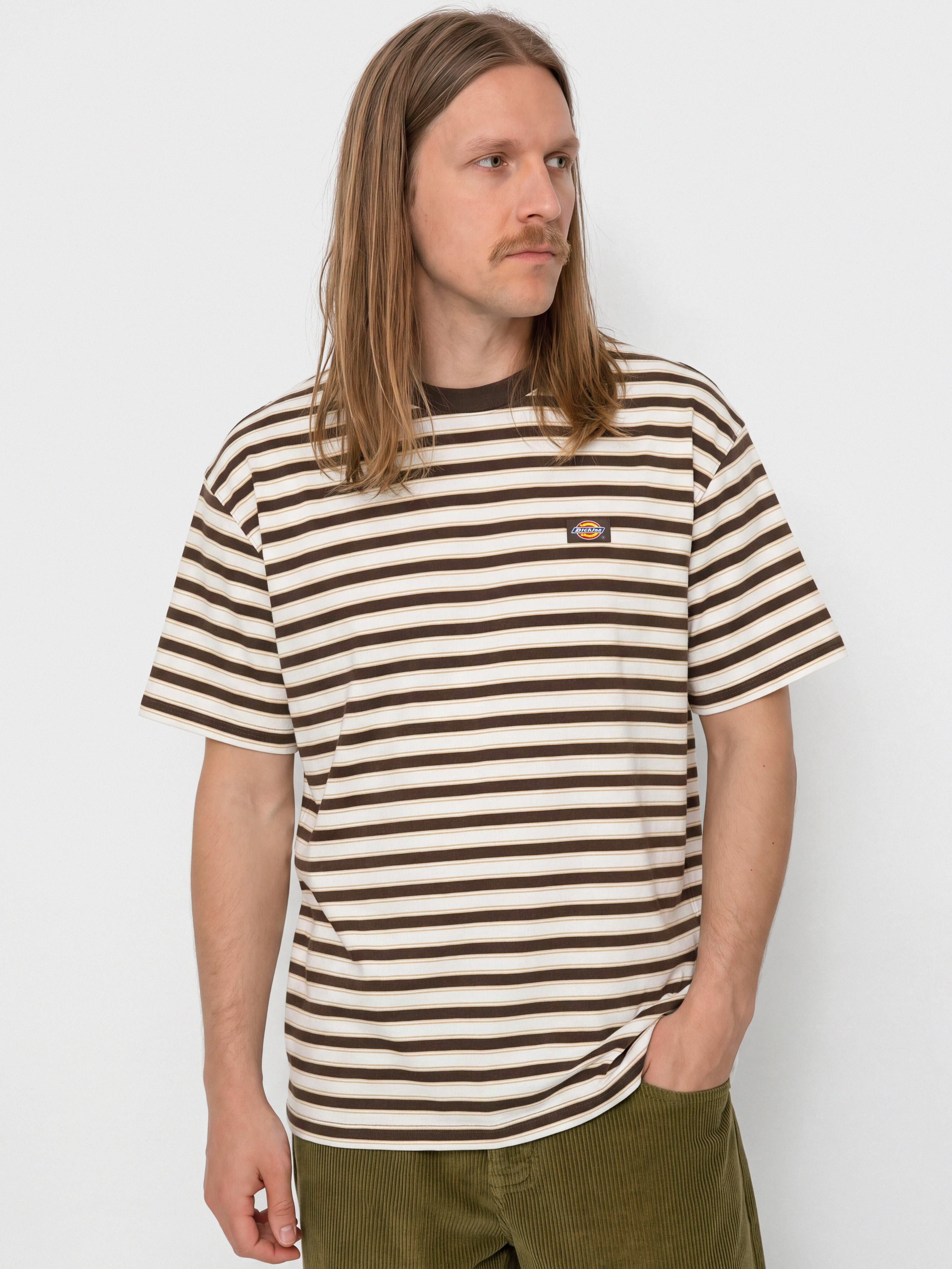 Dickies Stripe T-Shirt (chocolate brown)