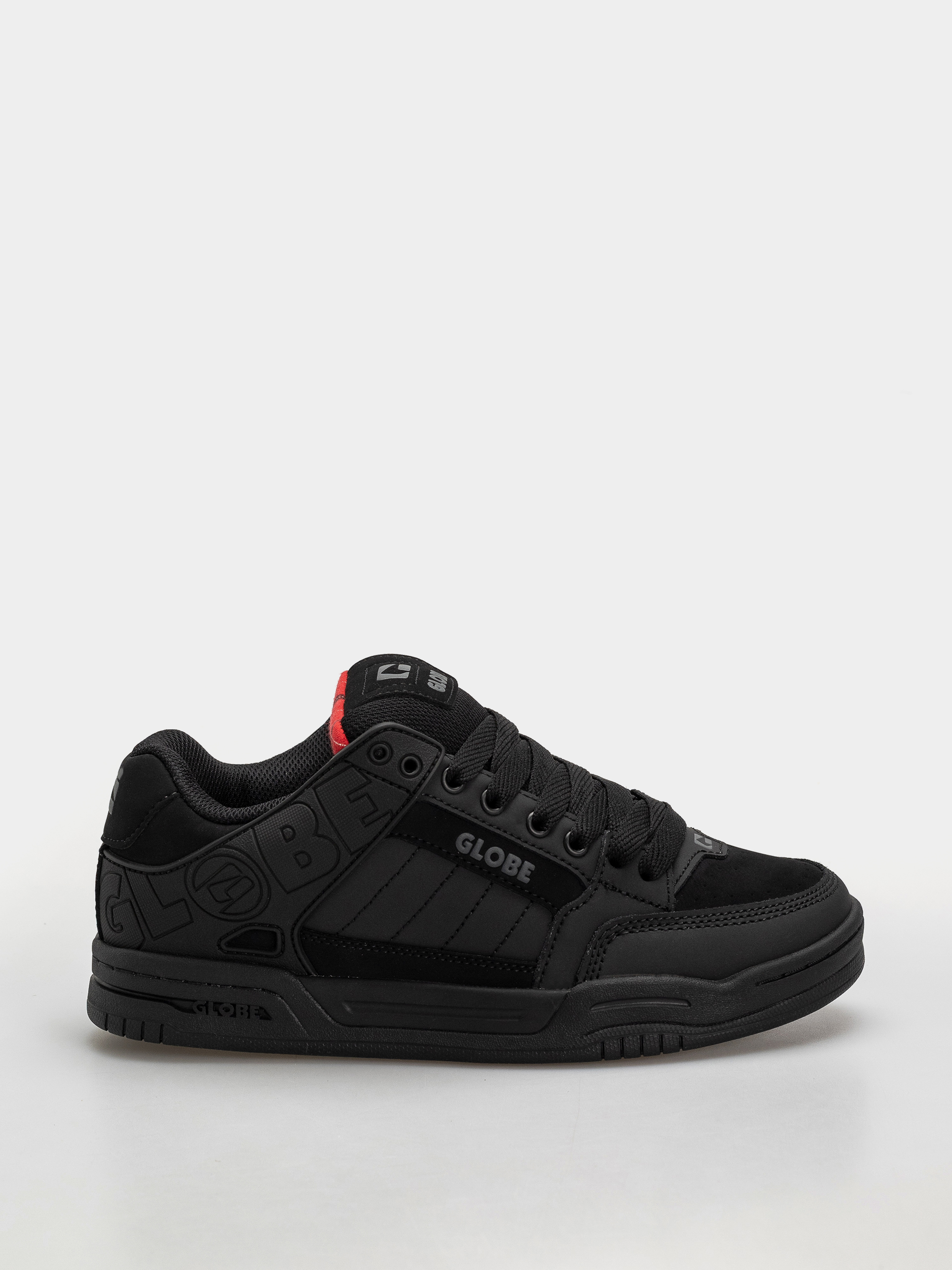 Globe Schuhe Tilt (black/red/tartan)